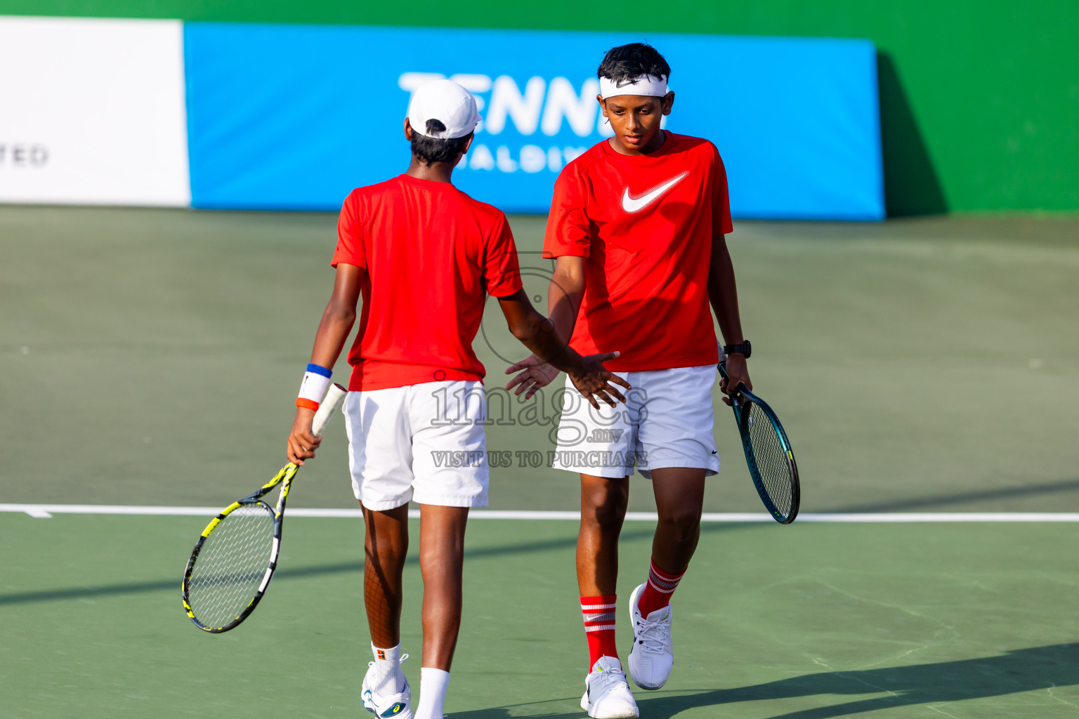 Day 2 of ATF Maldives Junior Open Tennis was held in Male' Tennis Court, Male', Maldives on Tuesday, 10th December 2024. Photos: Nausham Waheed / images.mv