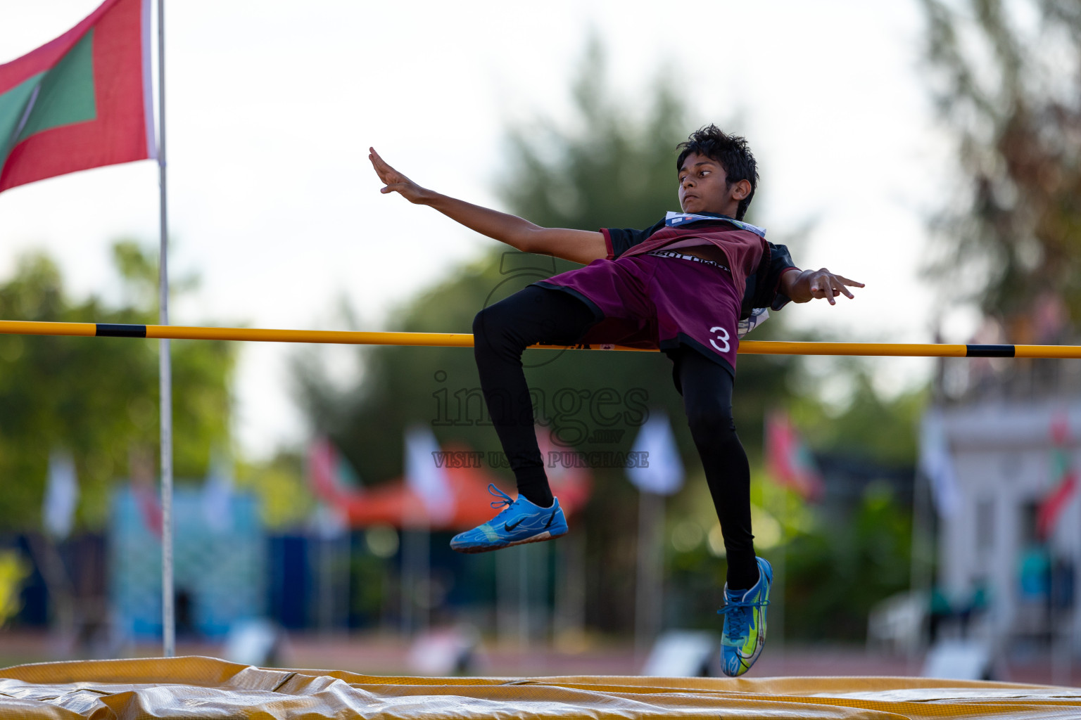 Day 1 of MWSC Interschool Athletics Championships 2024 held in Hulhumale Running Track, Hulhumale, Maldives on Saturday, 9th November 2024. Photos by: Ismail Thoriq / Images.mv