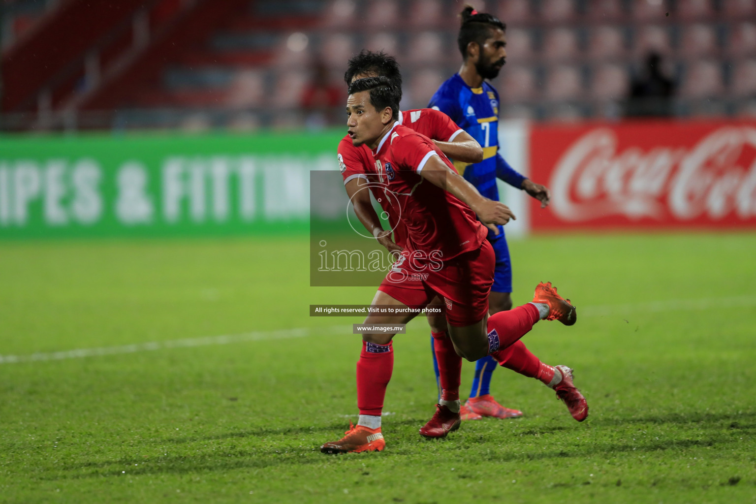 Nepal vs Sri Lanka in SAFF Championship 2021 held on 4th October 2021 in Galolhu National Stadium, Male', Maldives