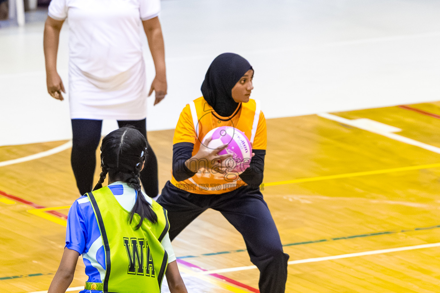 Day 8 of 24th Milo Netball Association Championship was held in Social Center at Male', Maldives on Monday, 8th September 2025. Photos: Mohamed Mahfooz Moosa / images.mv