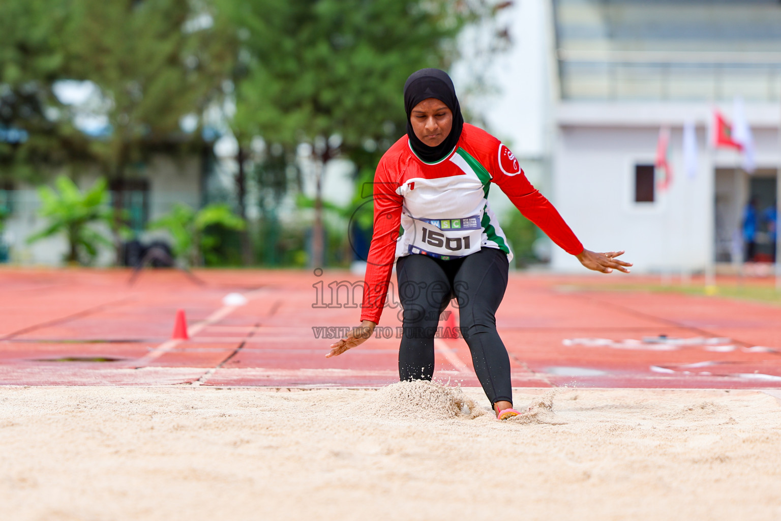 Day 1 of MWSC Interschool Athletics Championships 2024 held in Hulhumale Running Track, Hulhumale, Maldives on Saturday, 9th November 2024. 
Photos by: Ismail Thoriq, Hassan Simah / Images.mv