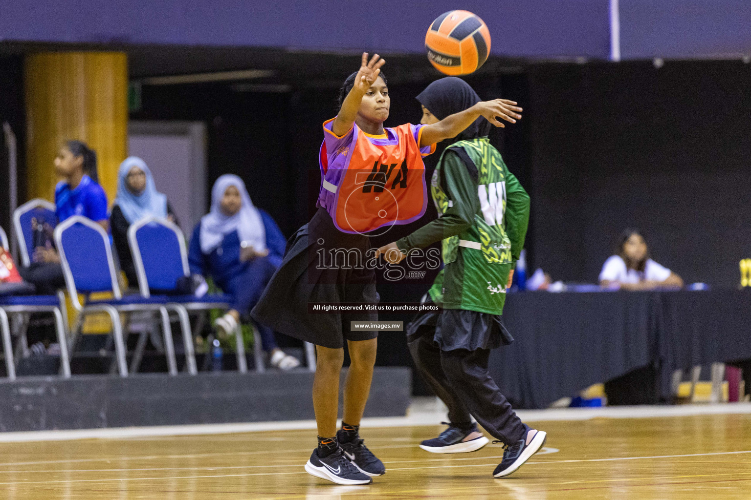 Day7 of 24th Interschool Netball Tournament 2023 was held in Social Center, Male', Maldives on 2nd November 2023. Photos: Nausham Waheed / images.mv