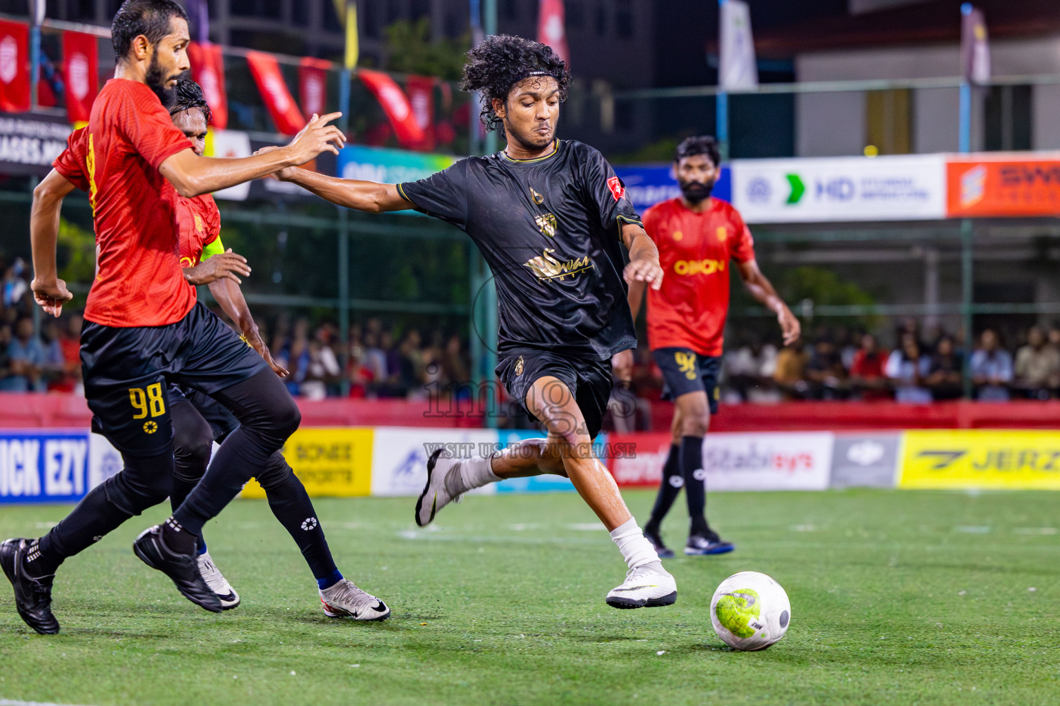 HDh Naavaidhoo vs HA Utheemu on Day 39 of Golden Futsal Challenge 2024 was held on Friday, 23rd February 2024, in Hulhumale', Maldives 
Photos: Mohamed Mahfooz Moosa/ images.mv