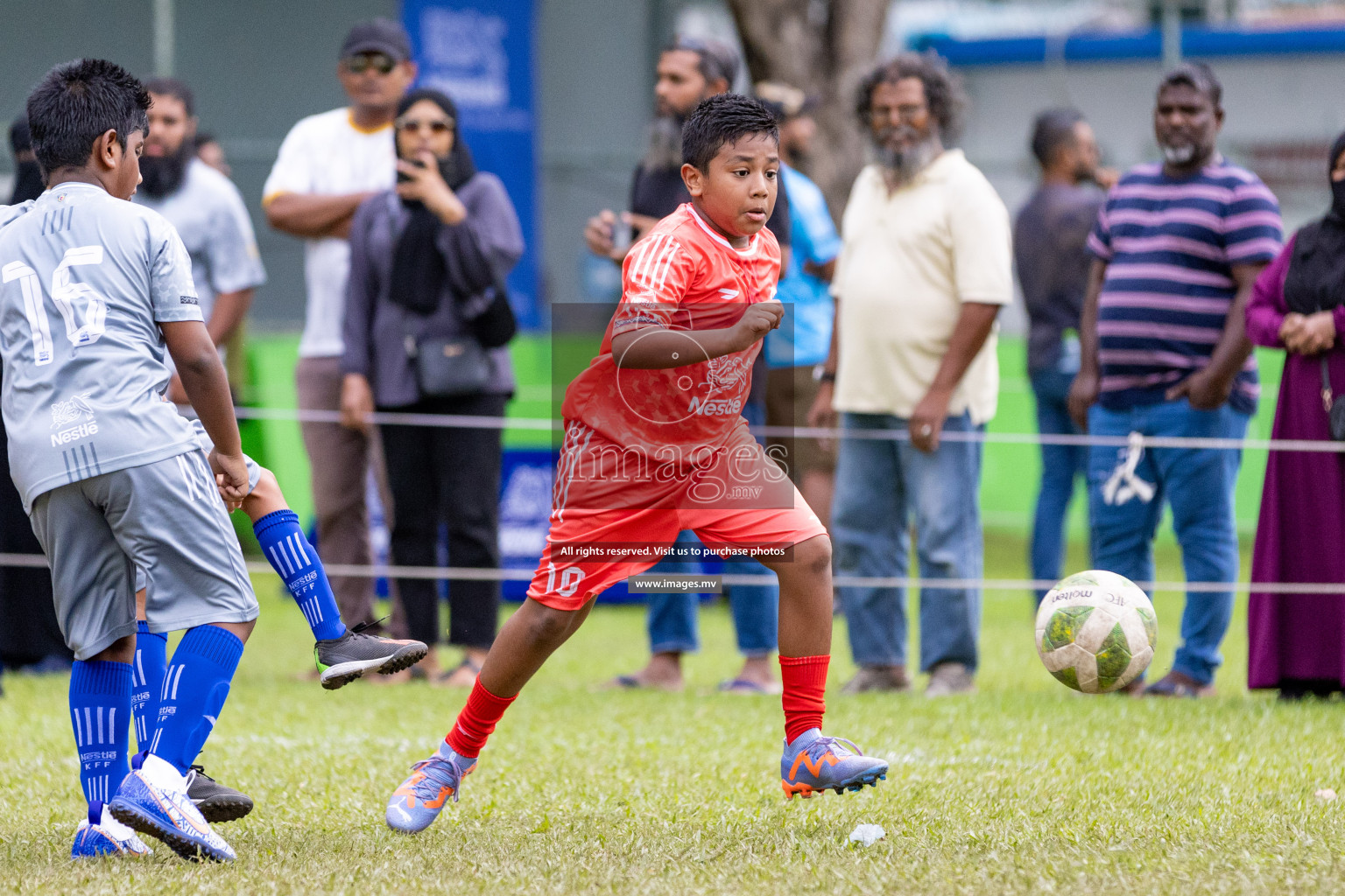 Day 1 of Milo kids football fiesta, held in Henveyru Football Stadium, Male', Maldives on Wednesday, 11th October 2023 Photos: Nausham Waheed/ Images.mv