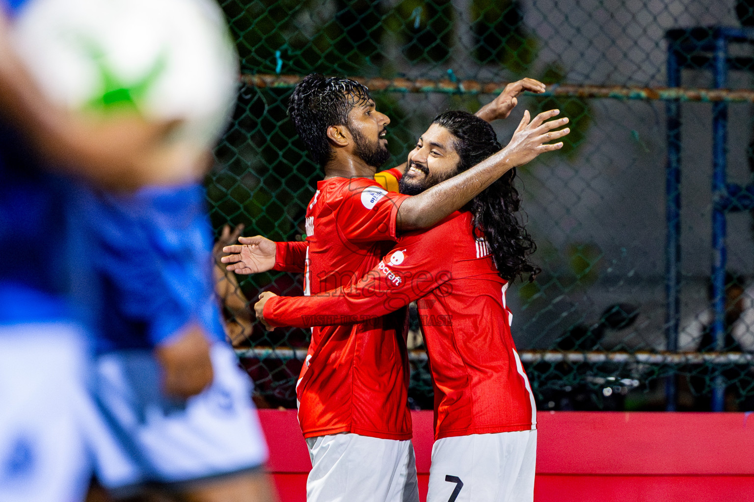 Sheesha vs Hulhumale Hospital in Day 13 of Office League 2025 was held on Monday, 28th April 2025 in Hulhumale', Maldives. Photos: Nausham Waheed / images.mv