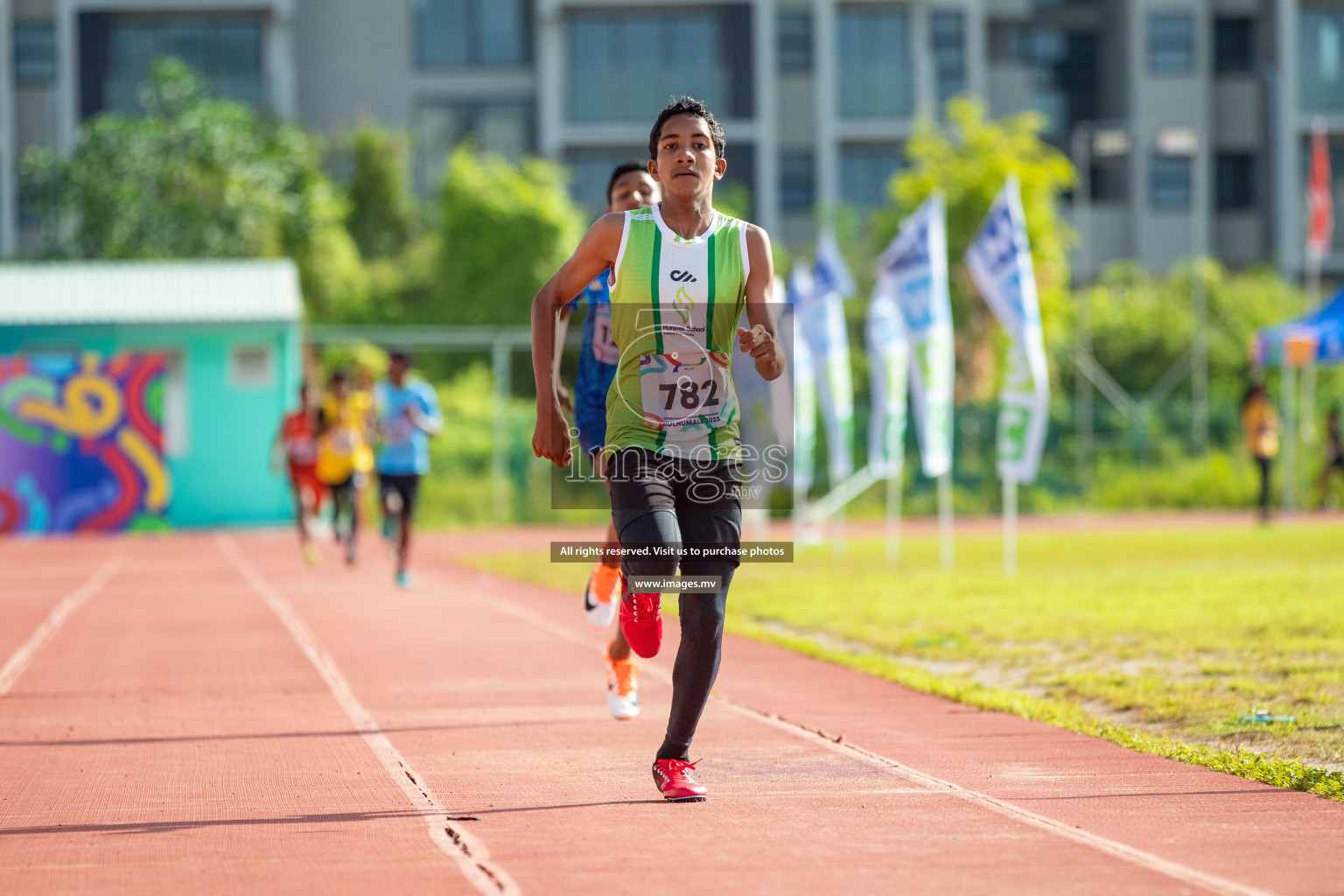 Day three of Inter School Athletics Championship 2023 was held at Hulhumale' Running Track at Hulhumale', Maldives on Tuesday, 16th May 2023. Photos: Nausham Waheed / images.mv