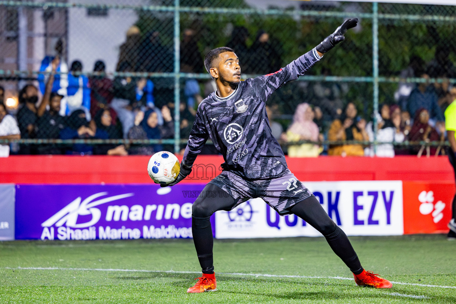 GA Gemanafushi VS GA Nilandhoo in Day 8 of Golden Futsal Challenge 2025 was held on Sunday, 12th January 2025, in Hulhumale', Maldives Photos: Nausham Waheed , Ismail Thoriq / images.mv
