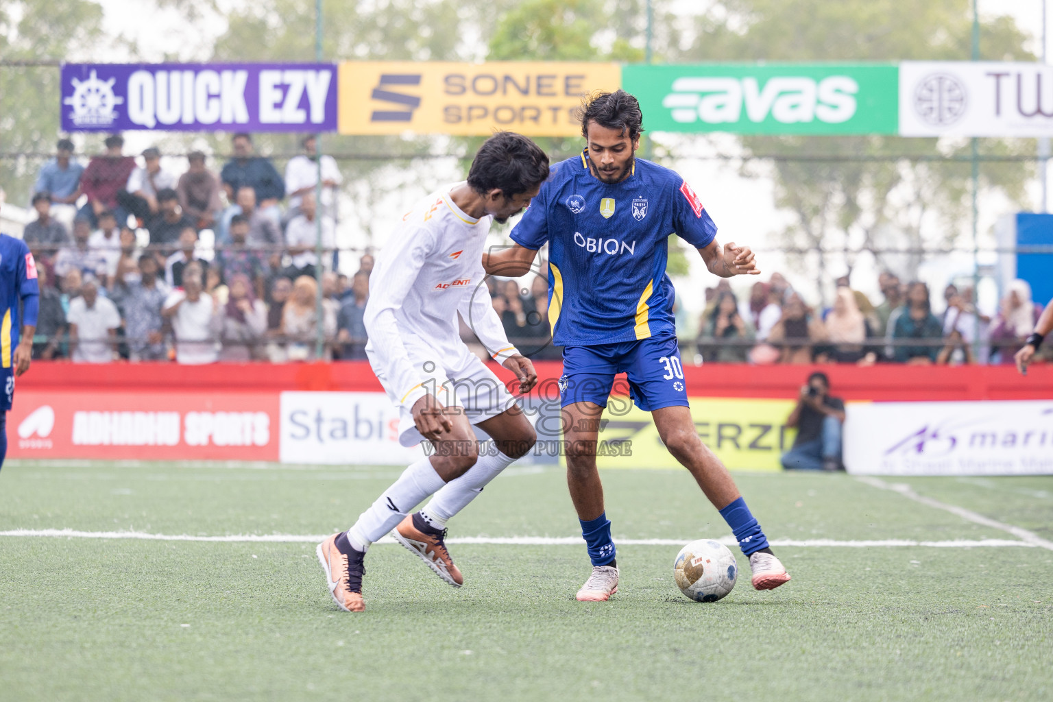 B Eydhafushi vs B Thulhaadhoo in Day 13 of Golden Futsal Challenge 2025 was held on Friday, 17th January 2025, in Hulhumale', Maldives 
Photos: Hassan Simah / images.mv