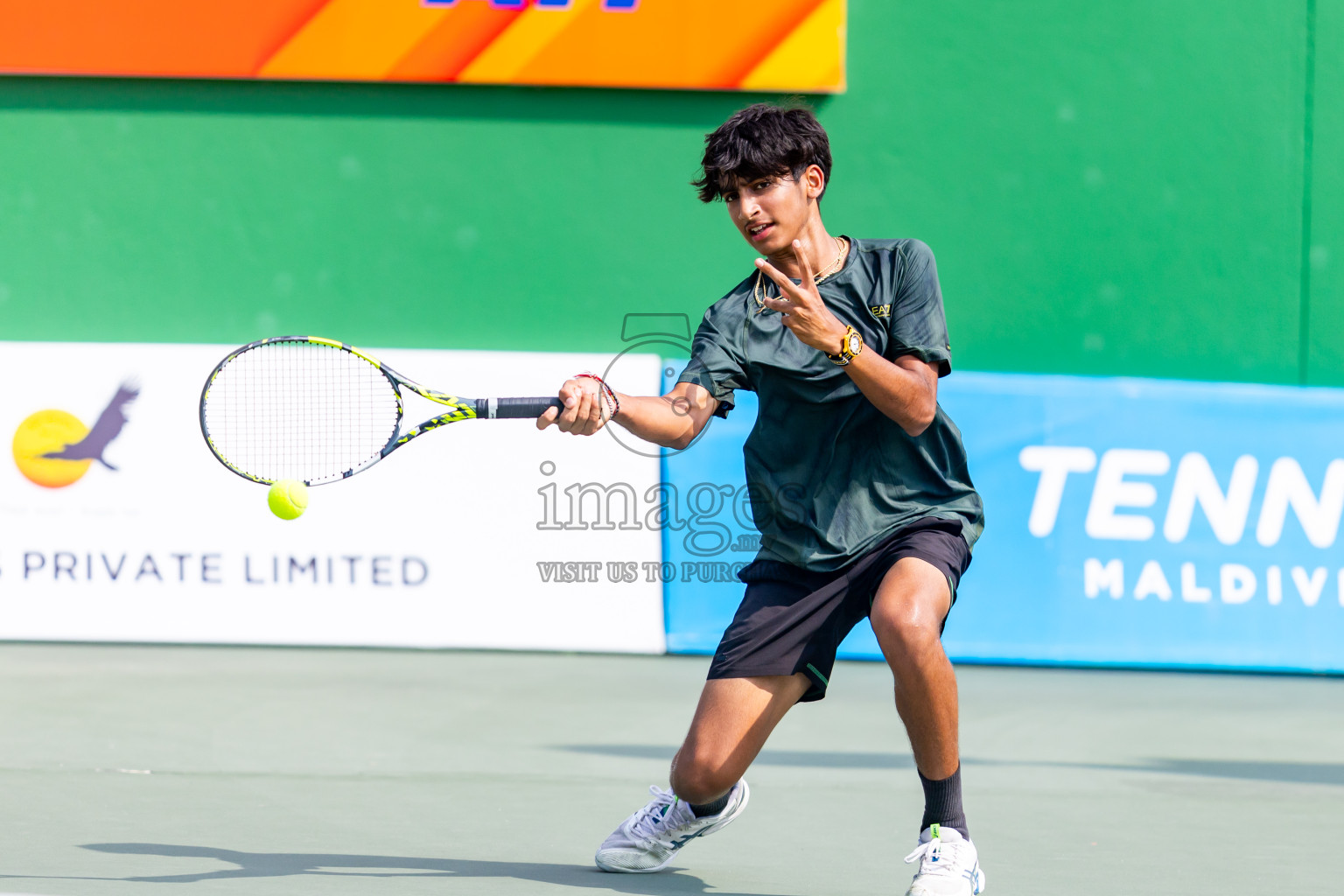 Day 4 of ATF Maldives Junior Open Tennis was held in Male' Tennis Court, Male', Maldives on Thursday, 12th December 2024. Photos: Nausham Waheed/ images.mv