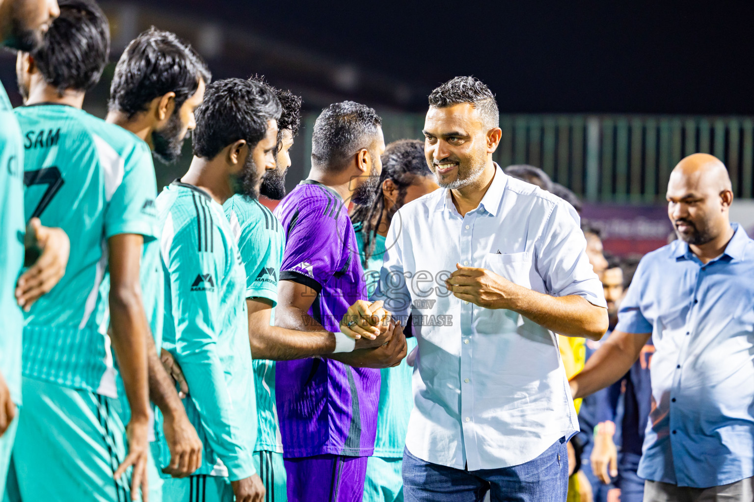 S Hithadhoo vs S Feydhoo in zone round on Day 32 of Golden Futsal Challenge 2025 was held on Wednesday , 5th February 2025, in Hulhumale', Maldives. Photos: Nausham Waheed / images.mv