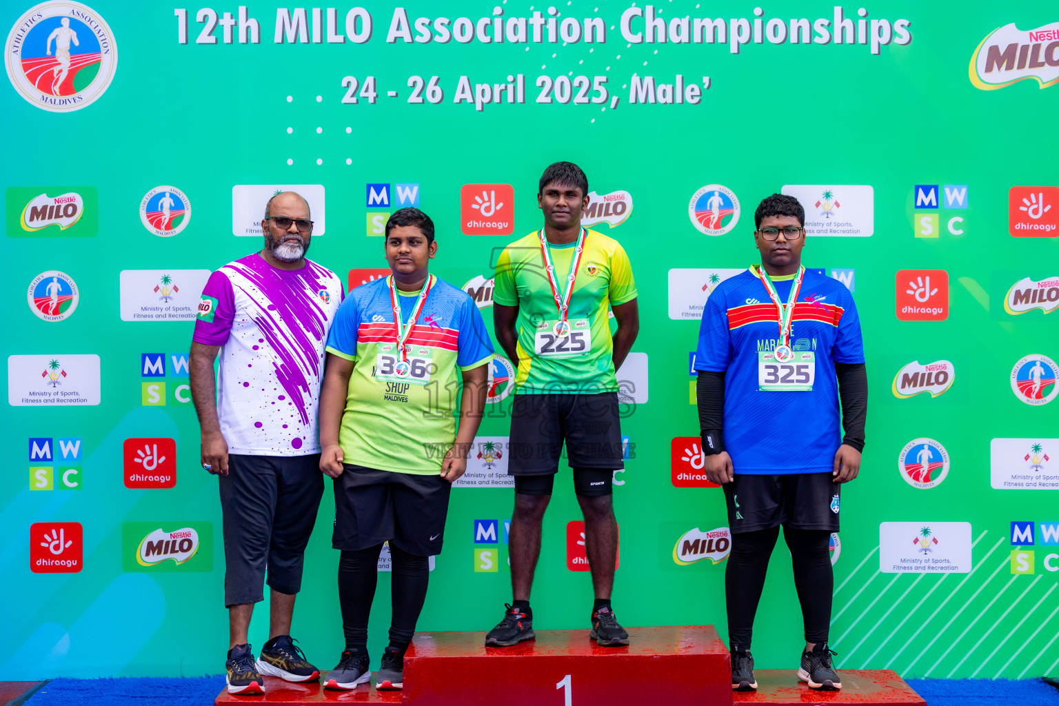 Day 2 of 12th Milo Association Championships was held in Ekuveni Track at Male', Maldives on Friday, 25th April 2025. Photos: Nausham Waheed / images.mv