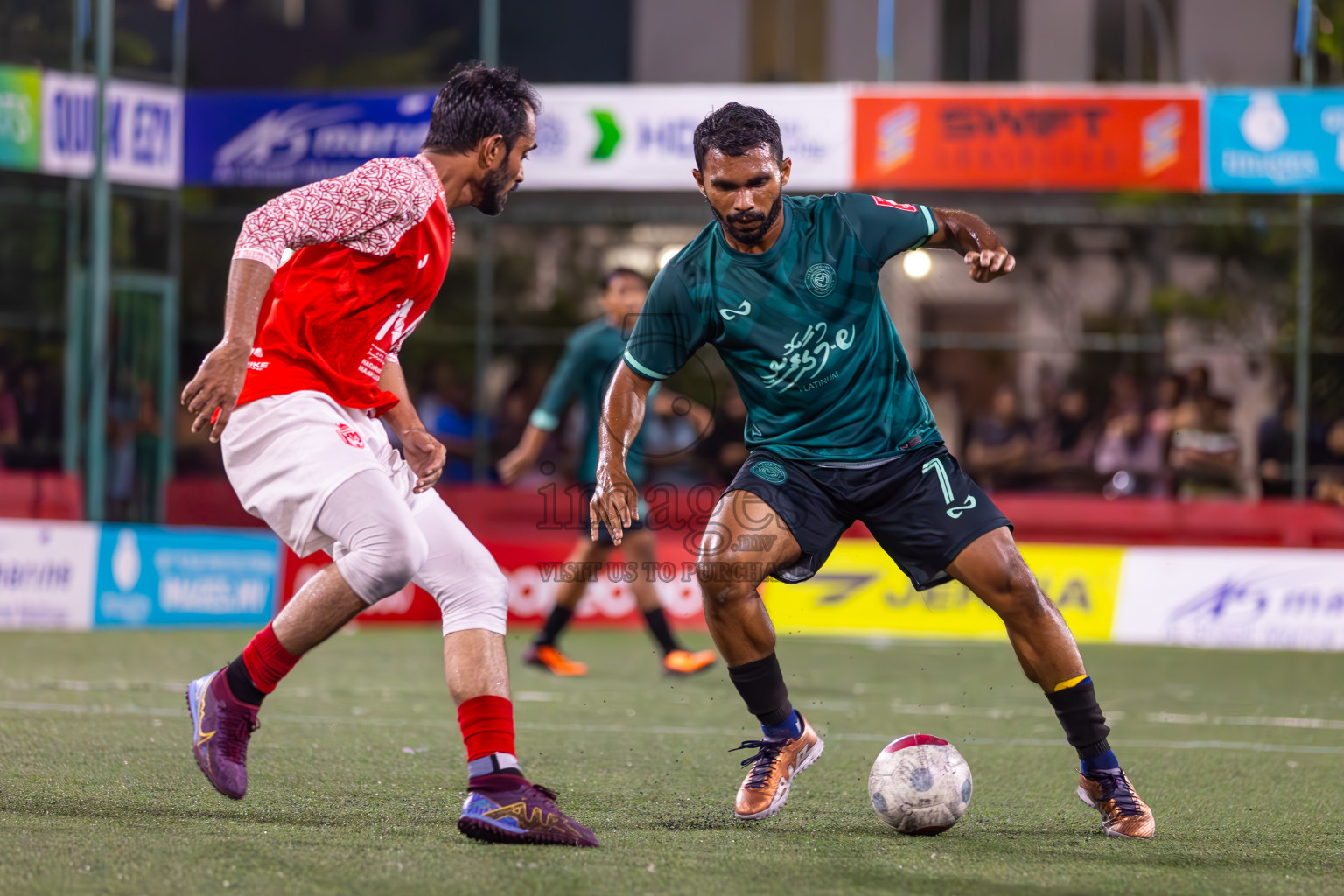 L Maavah vs L Maabaidhoo in Day 20 of Golden Futsal Challenge 2024 was held on Saturday , 3rd February 2024 in Hulhumale', Maldives Photos: Ismail Thoriq / images.mv