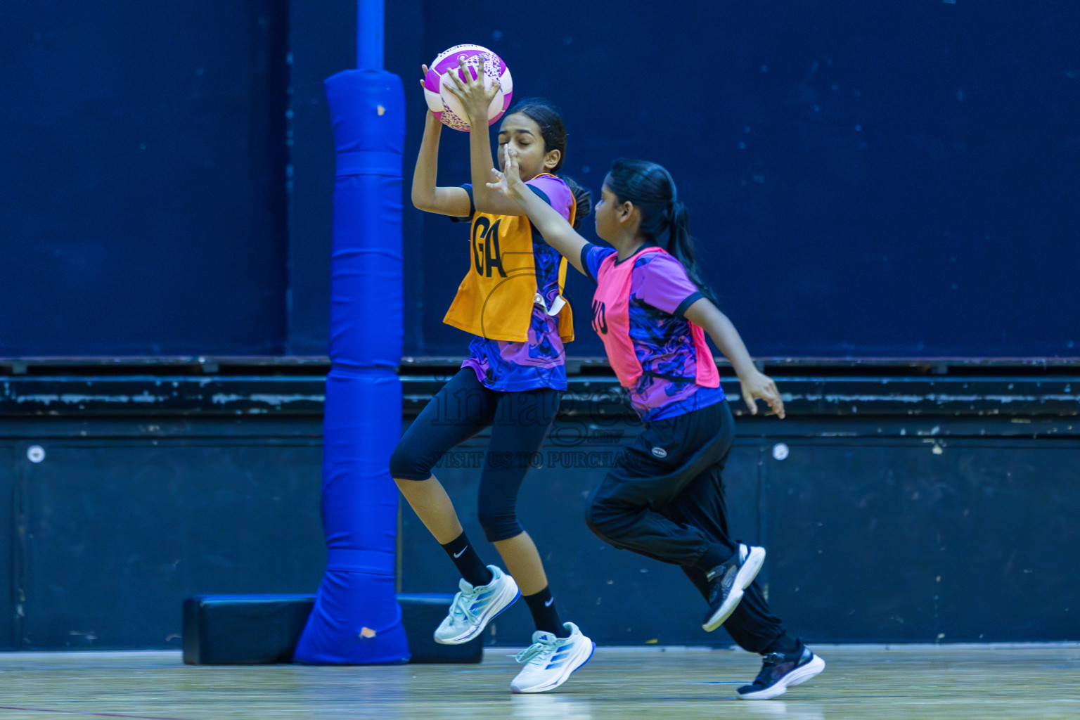 N Sports Academy B vs N Sports Academy B (U11) in Day 1 of 3rd Junior Championship - Netball association of Maldives, held at Social Center on 19th January 2025 . Photos by Shuu Abdul Sattar
