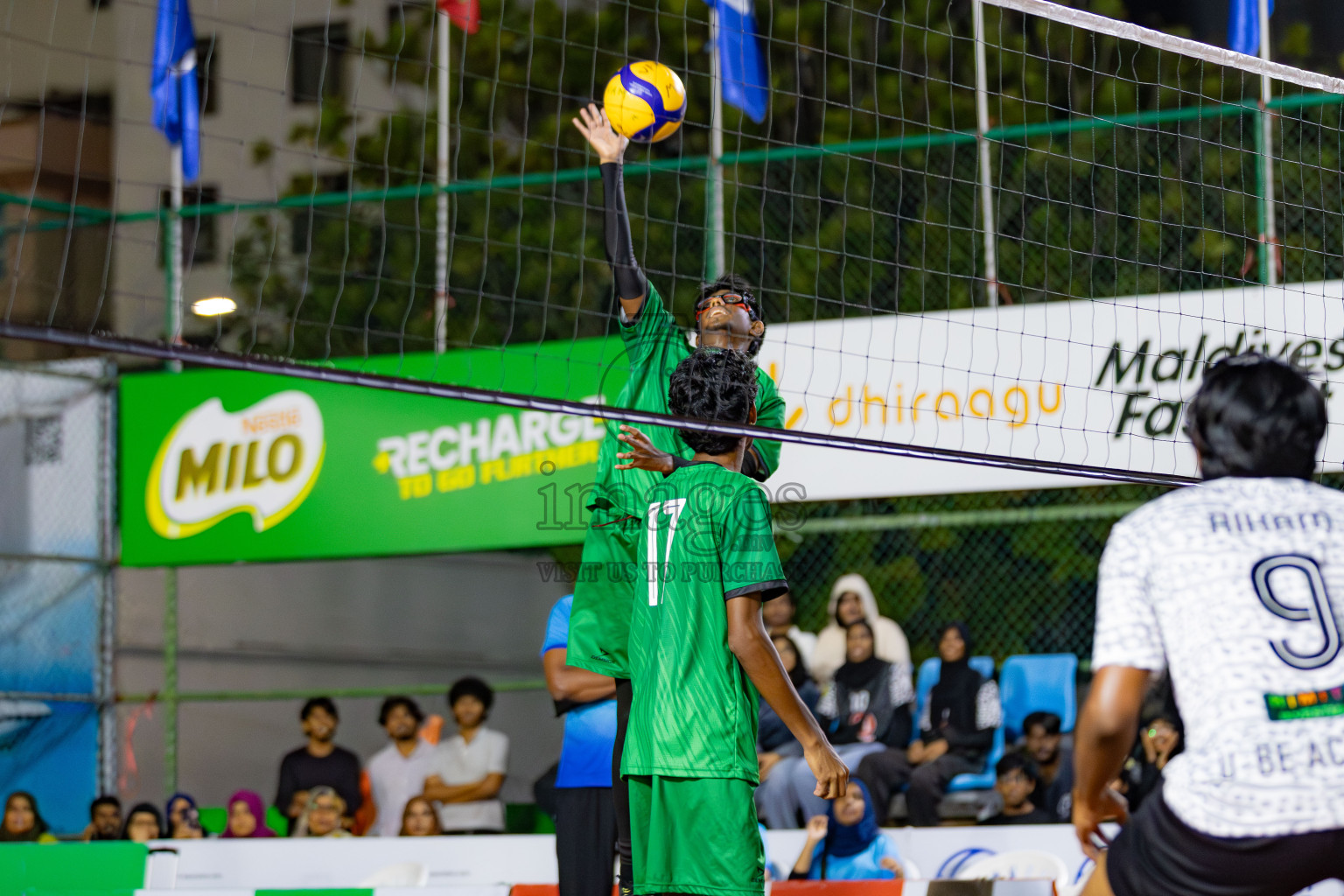 Semi Finals of Milo National Junior Volleyball Championship 2025 Day 5 was held on Thursday, 27th November 2025 at Ekuveni Turf Court Male', Maldives. Photos: Areef Adam / images.mv