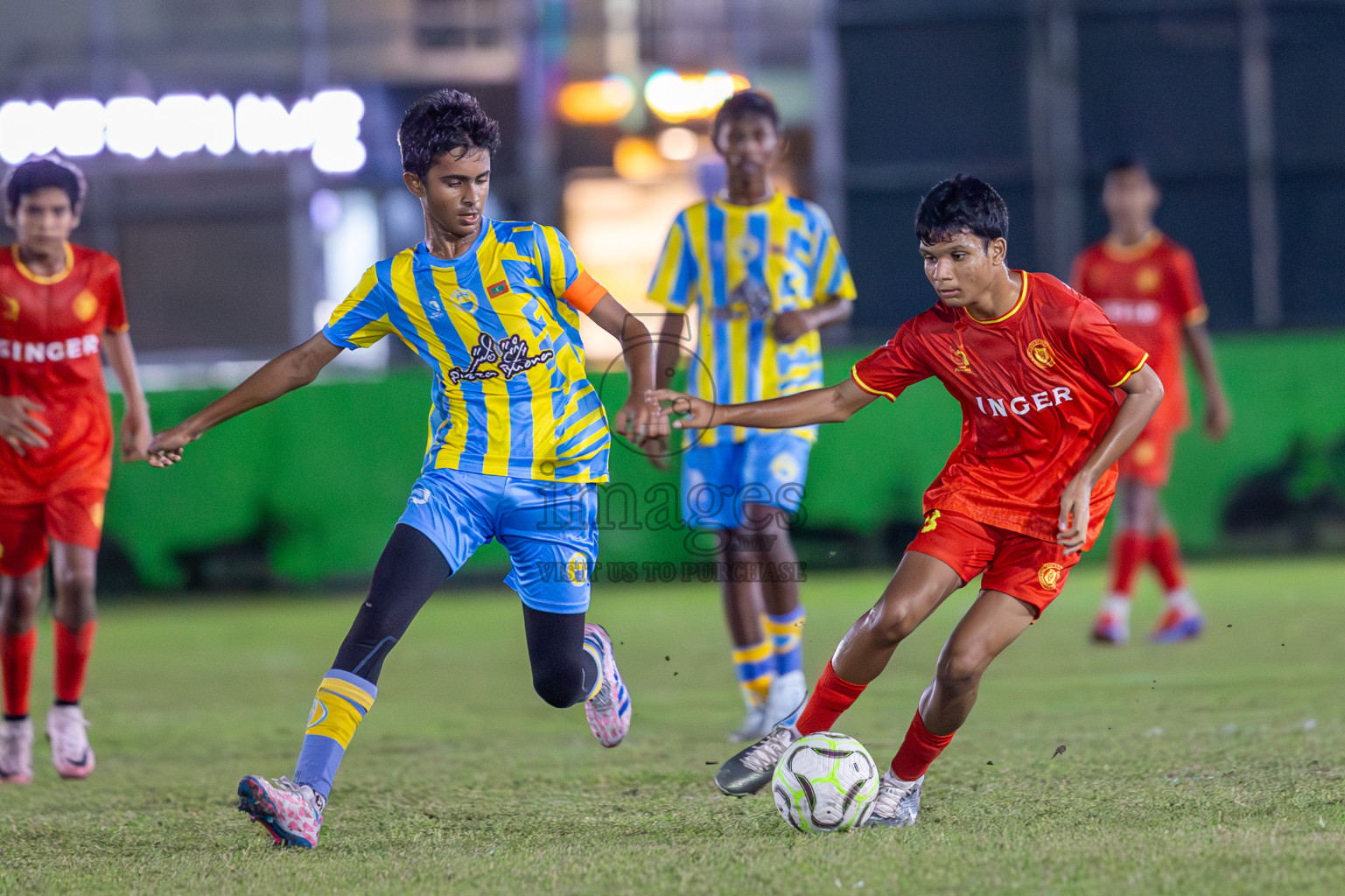 Dhivehi Youth League 2024 - Day 1. Matches held at Henveiru Stadium on 21st November 2024 , Thursday. Photos: Shuu Abdul Sattar/ Images.mv