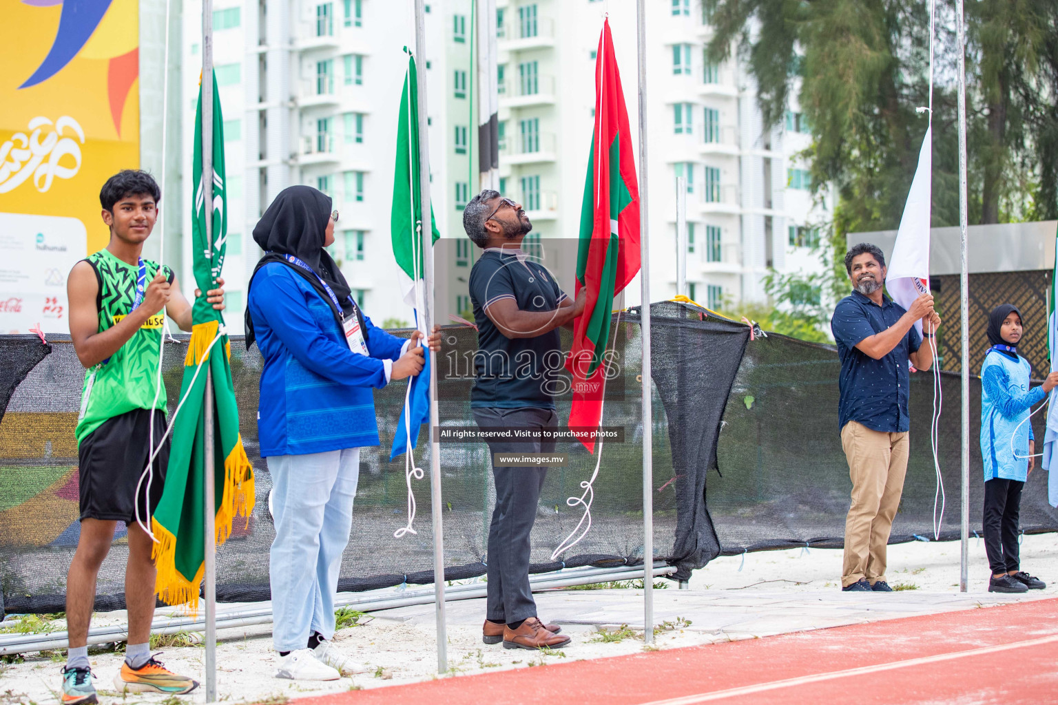 Day one of Inter School Athletics Championship 2023 was held at Hulhumale' Running Track at Hulhumale', Maldives on Saturday, 14th May 2023. Photos: Nausham Waheed / images.mv