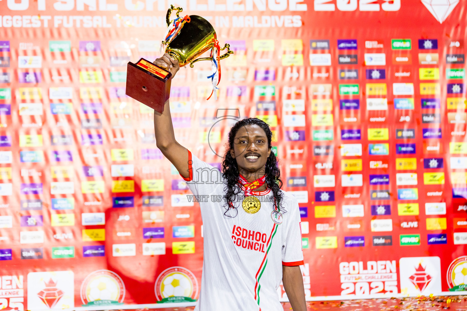 L Gan vs L Isdhoo in Laamu Atoll Finals Day 26 of Golden Futsal Challenge 2025 was held on Thursday , 30th January 2025, in Hulhumale', Maldives. Photos: Nausham Waheed / images.mv