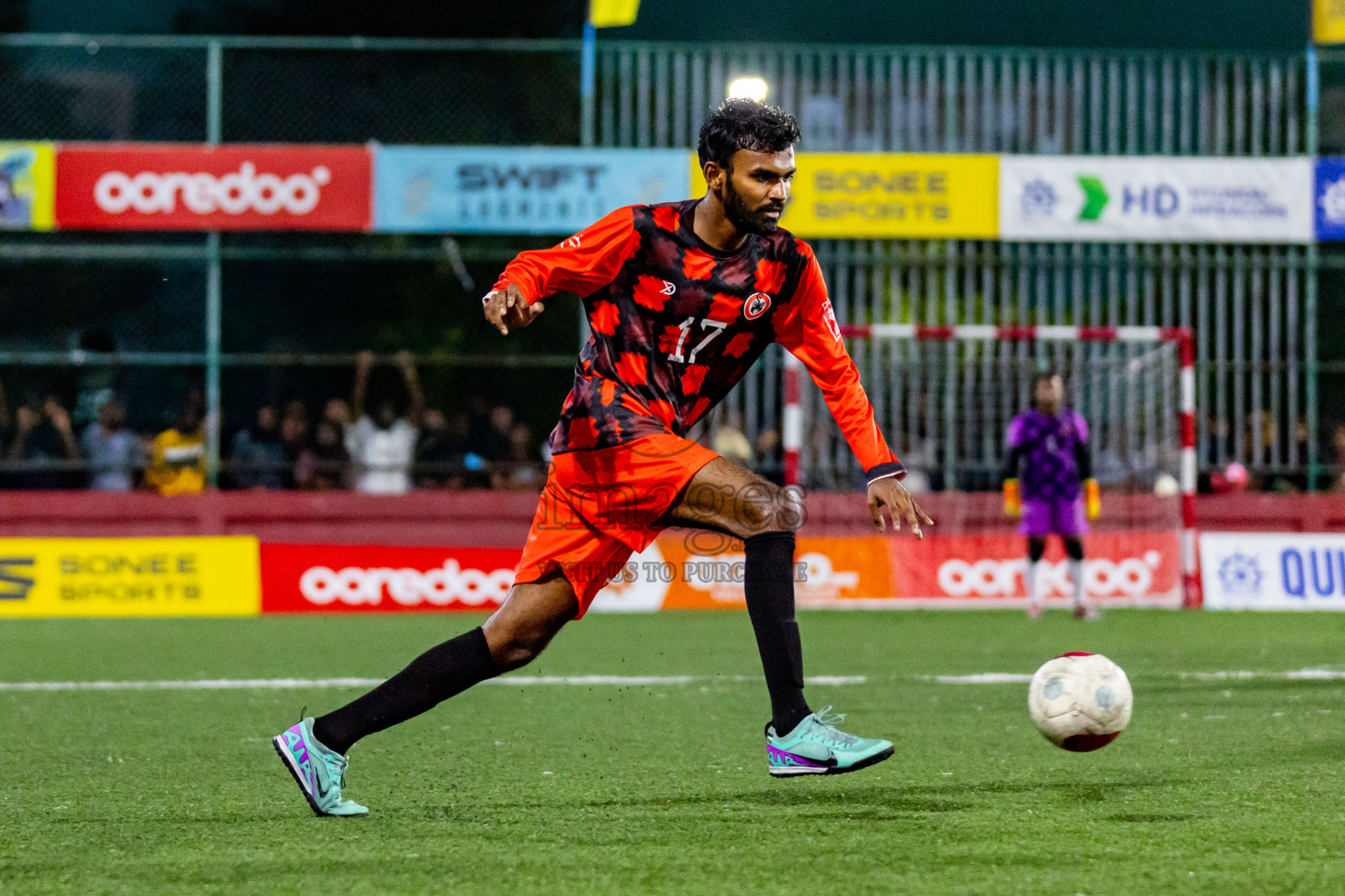 Lh Naifaru vs Lh Hinnavaru in Day 24 of Golden Futsal Challenge 2024 was held on Wednesday  , 7th February 2024 in Hulhumale', Maldives Photos: Nausham Waheed / images.mv