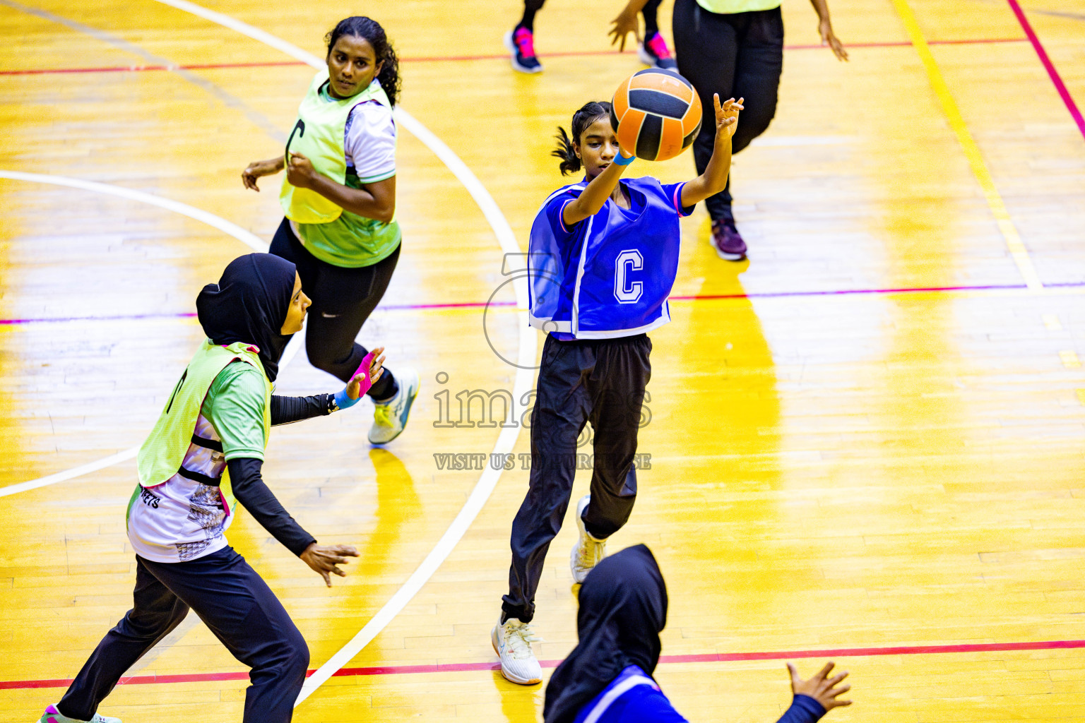 Kulhudhuffushi Youth & Recreation Club vs Sports Club Shining Star in Day 3 of 21st National Netball Tournament was held in Social Canter at Male', Maldives on Saturday, 18th May 2024. Photos: Nausham Waheed / images.mv