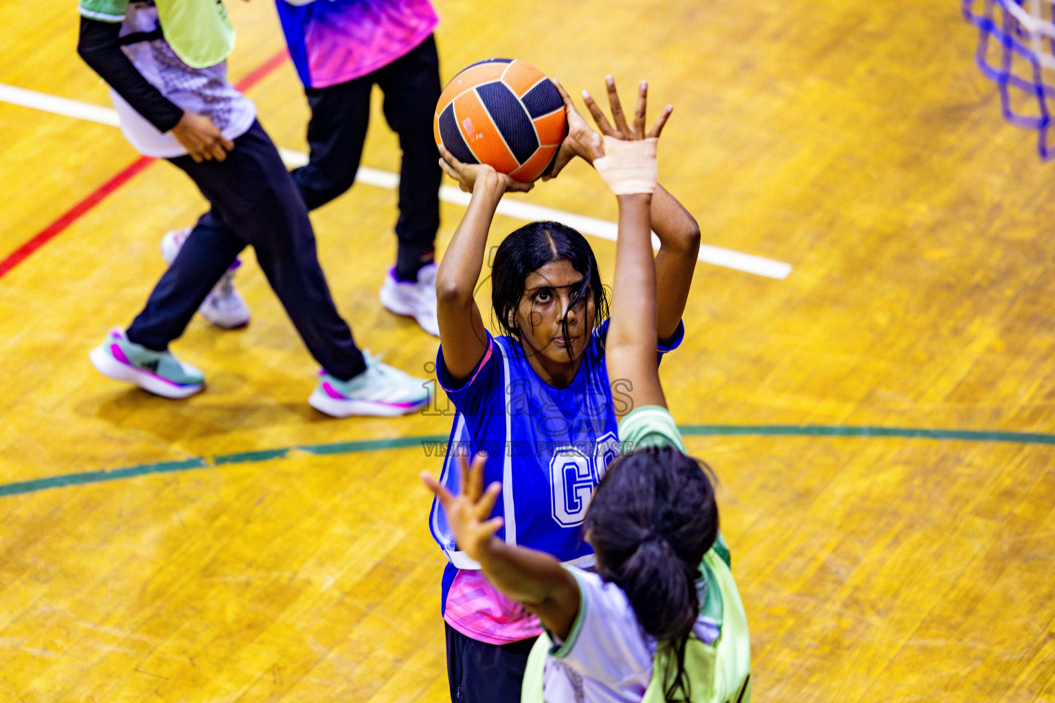 Kulhudhuffushi Youth & Recreation Club vs Sports Club Shining Star in Day 3 of 21st National Netball Tournament was held in Social Canter at Male', Maldives on Saturday, 18th May 2024. Photos: Nausham Waheed / images.mv