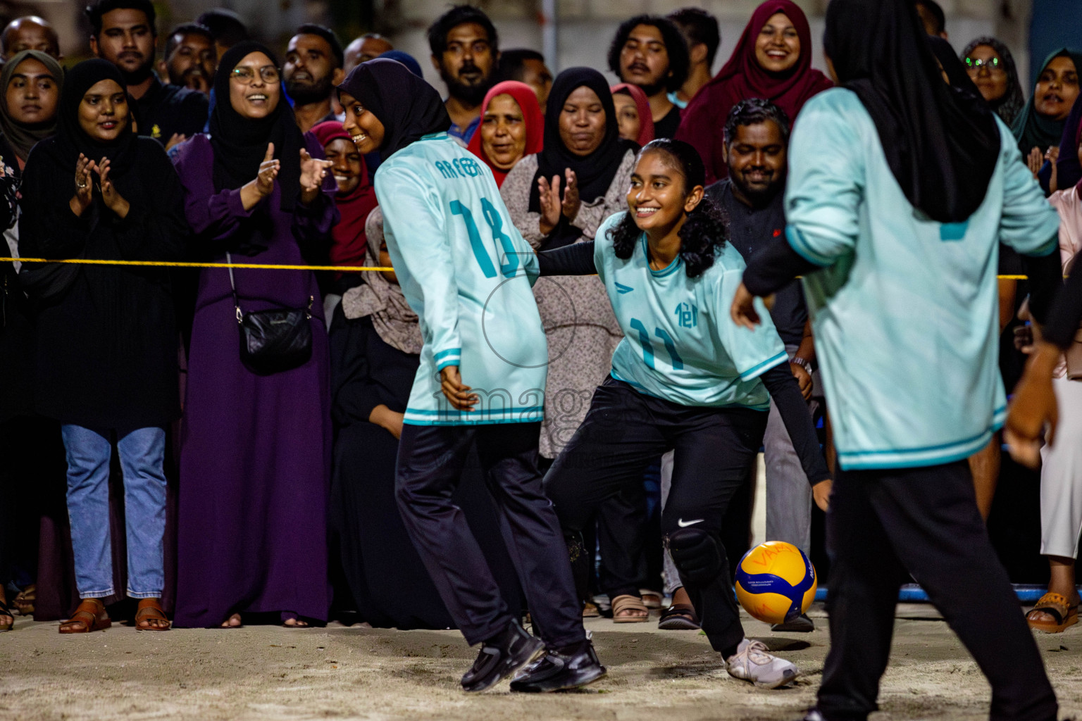 U19 Male and Atoll Girl's Finals in Day 9 of Interschool Volleyball Tournament 2024 was held in ABC Court at Male', Maldives on Saturday, 30th November 2024. Photos: Hassan Simah / images.mv