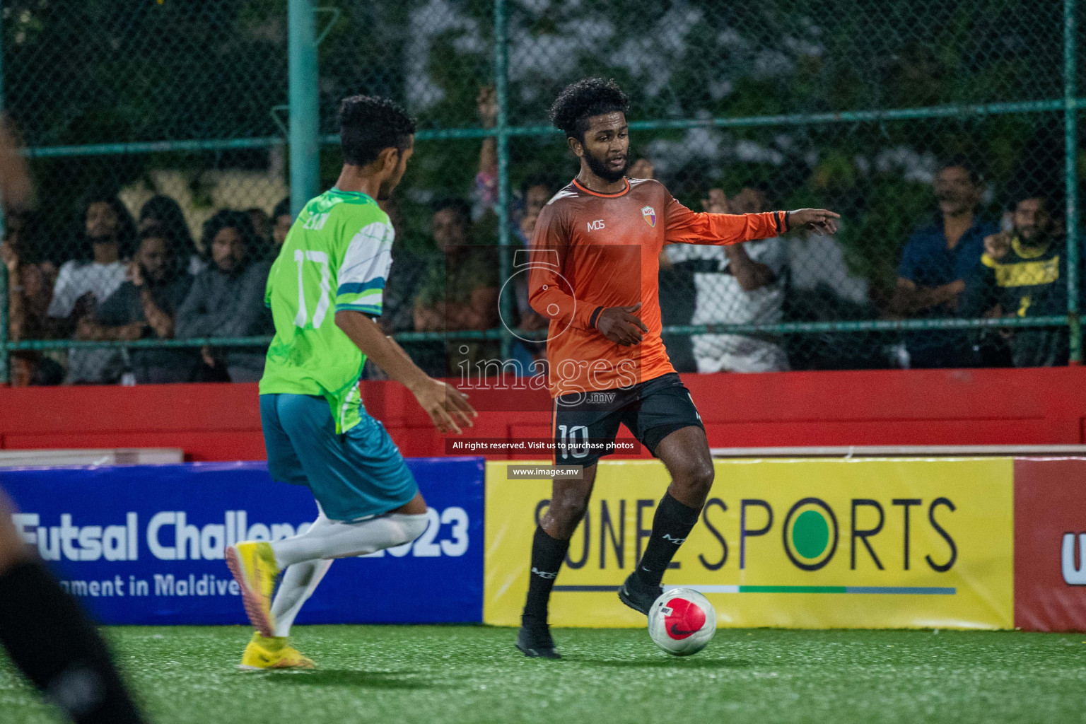 GA. Vilingili vs GA. Maamendhoo in Day 2 of Golden Futsal Challenge 2023 on 06 February 2023 in Hulhumale, Male, Maldives