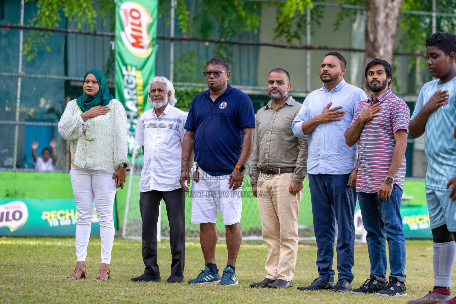 Day 3 of MILO Academy Championship 2025 (U-12) was held at Henveiru Stadium in Male', Maldives on Saturday, 3rd May 2025. Photos: Ismail Thoriq / images.mv