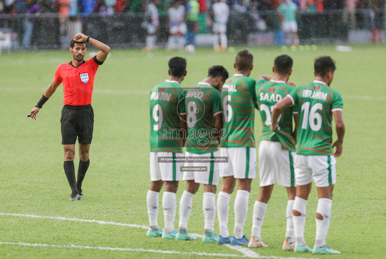 Bangladesh vs India in SAFF Championship 2021 held on 1st October 2021 in Galolhu National Stadium, Male', Maldives