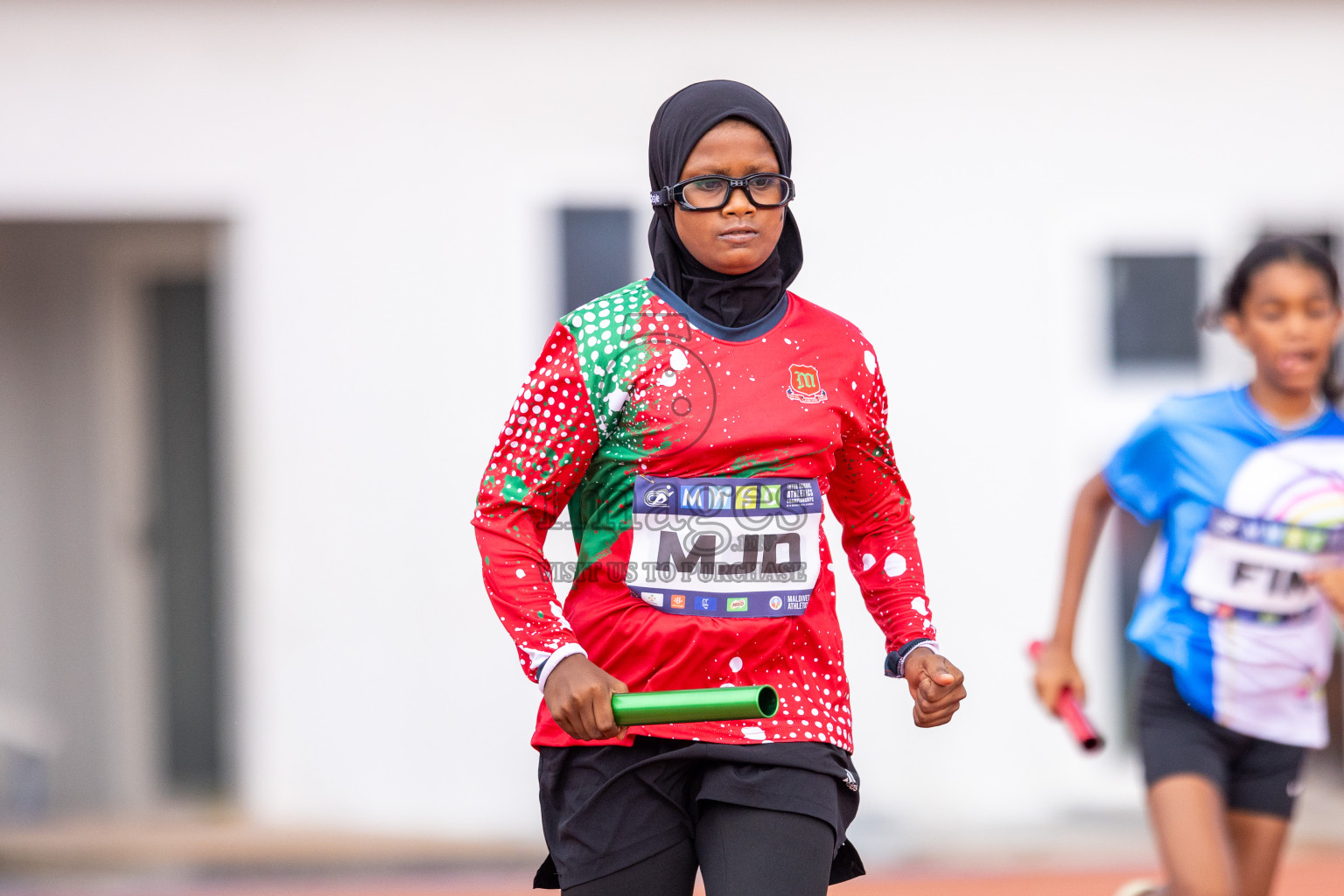 Day 5 of MWSC Interschool Athletics Championships 2024 held in Hulhumale Running Track, Hulhumale, Maldives on Wednesday, 13th November 2024. Photos by: Raif Yoosuf / Images.mv