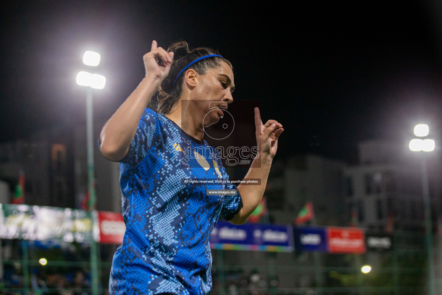 MPL vs Police Club in the Semi Finals of 18/30 Women's Futsal Fiesta 2021 held in Hulhumale, Maldives on 14th December 2021. Photos: Shuu Abdul Sattar / images.mv