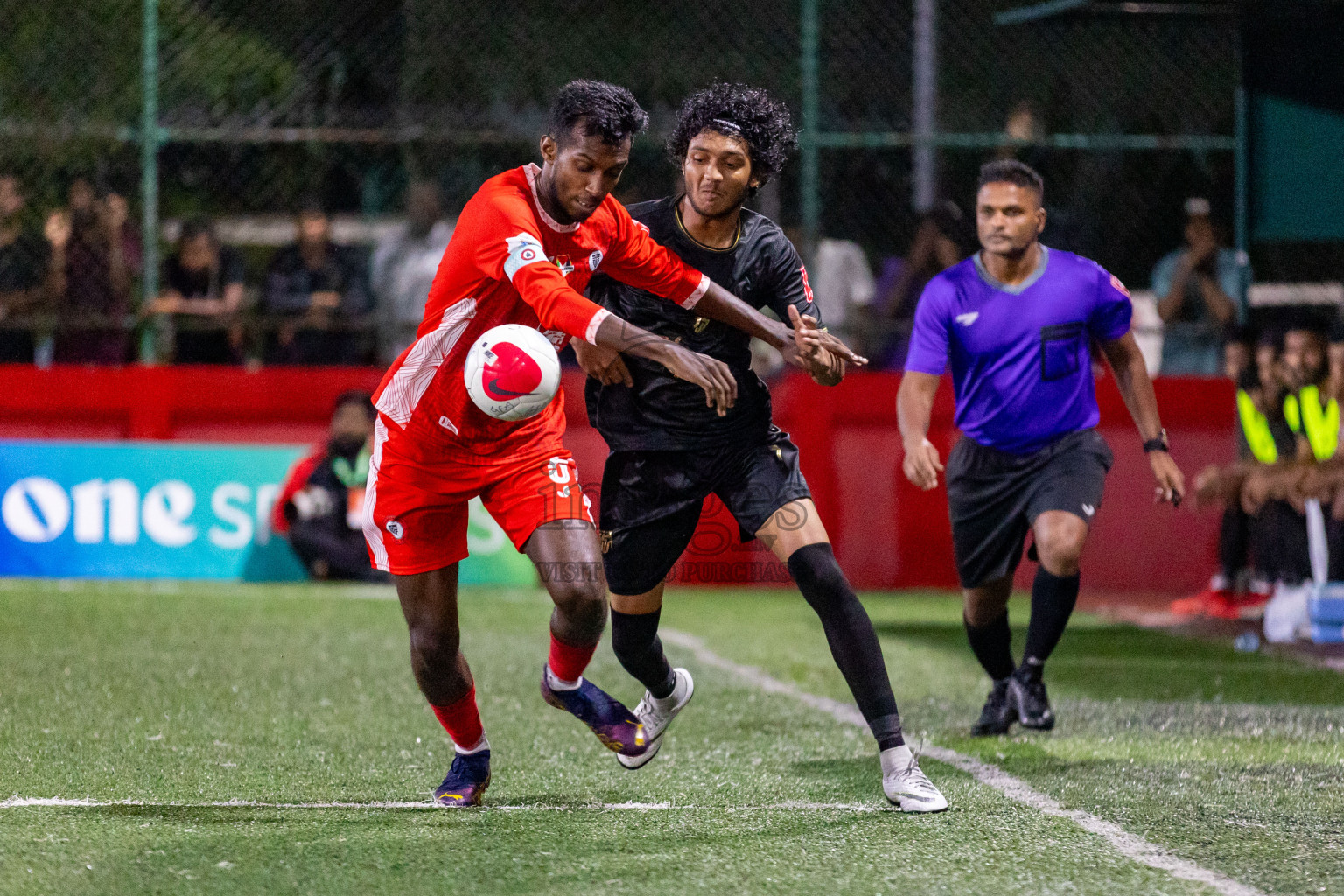 HA Maarandhoo vs HA Utheem in Day 17 of Golden Futsal Challenge 2024 was held on Wednesday, 31st January 2024, in Hulhumale', Maldives Photos: Hassan Simah / images.mv