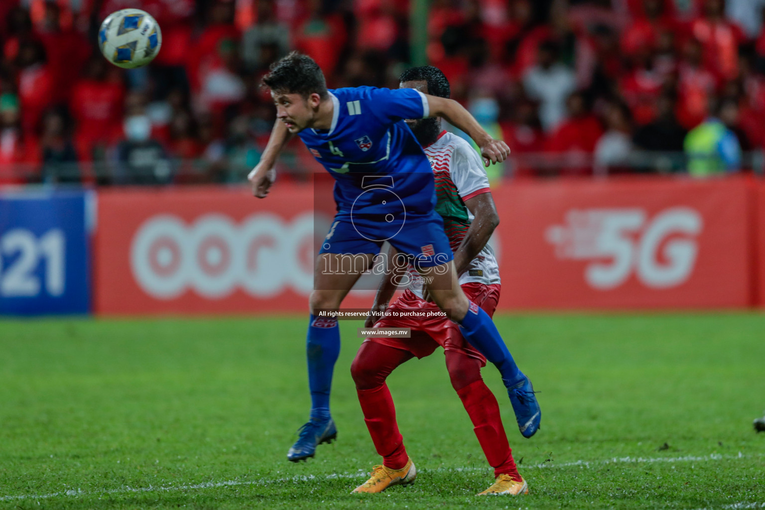 Maldives vs Nepal in SAFF Championship 2021 held on 1st October 2021 in Galolhu National Stadium, Male', Maldives