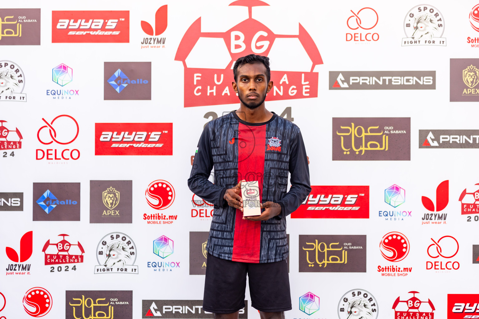 Bows vs Holiday SC in Day 10 of BG Futsal Challenge 2024 was held on Thursday, 21st March 2024, in Male', Maldives Photos: Nausham Waheed / images.mv