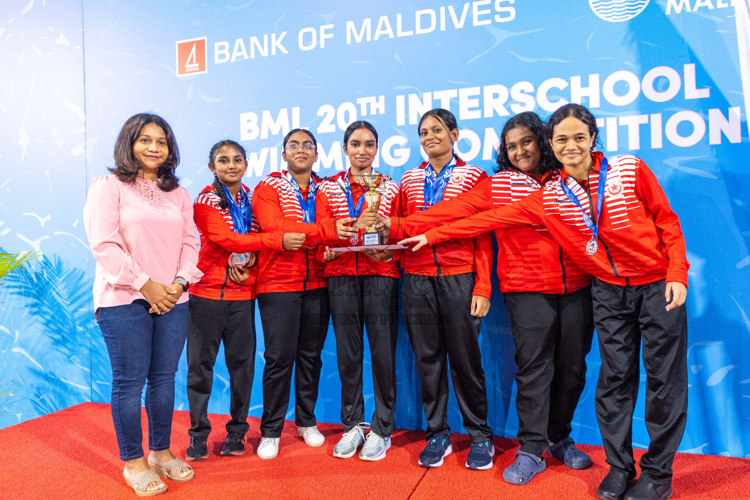 Closing ceremony of BML 20th Inter-School Swimming Competition was held in Hulhumale' Swimming Complex on Saturday, 19th October 2024. 
Photos: Ismail Thoriq