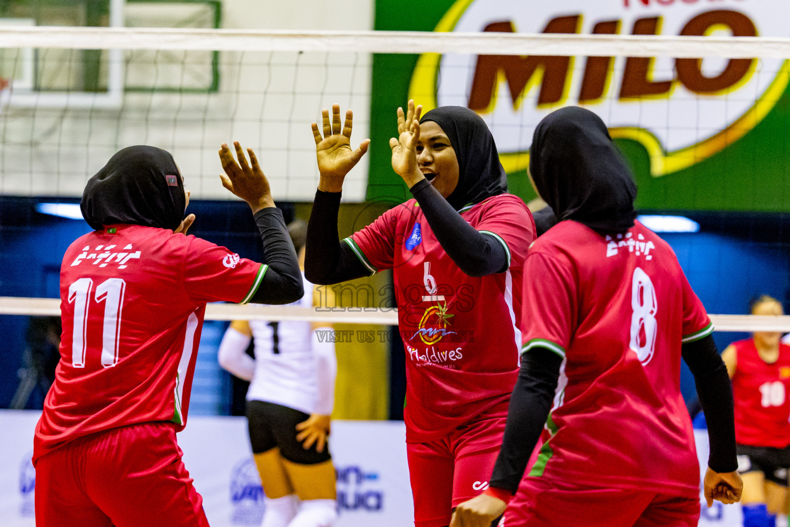 Final of CAVA Woman's Volleyball Challenge Cup 2024 was held in Social Center, Male', Maldives on Wednesday, 11th September 2024. Photos: Nausham Waheed / images.mv