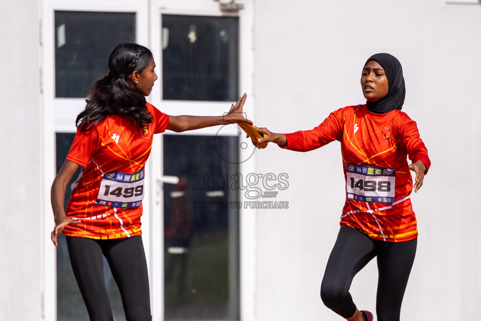 Day 6 of MWSC Interschool Athletics Championships 2024 held in Hulhumale Running Track, Hulhumale, Maldives on Thursday, 14th November 2024. Photos by: Ismail Thoriq / Images.mv