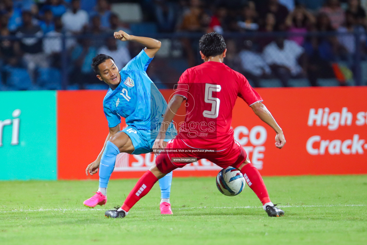 Lebanon vs India in the Semi-final of SAFF Championship 2023 held in Sree Kanteerava Stadium, Bengaluru, India, on Saturday, 1st July 2023. Photos: Nausham Waheed, Hassan Simah / images.mv