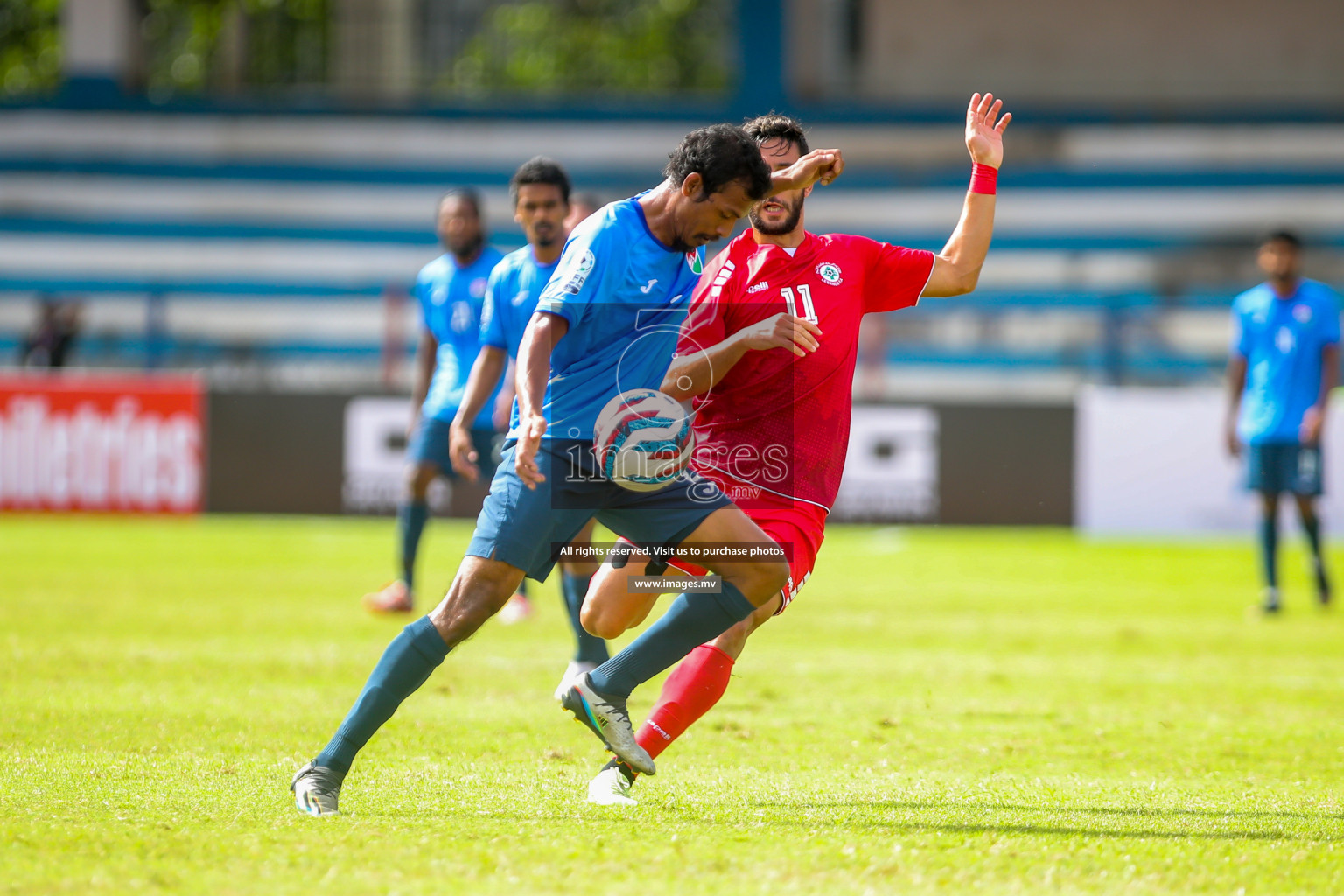 Lebanon vs Maldives in SAFF Championship 2023 held in Sree Kanteerava Stadium, Bengaluru, India, on Tuesday, 28th June 2023. Photos: Nausham Waheed, Hassan Simah / images.mv