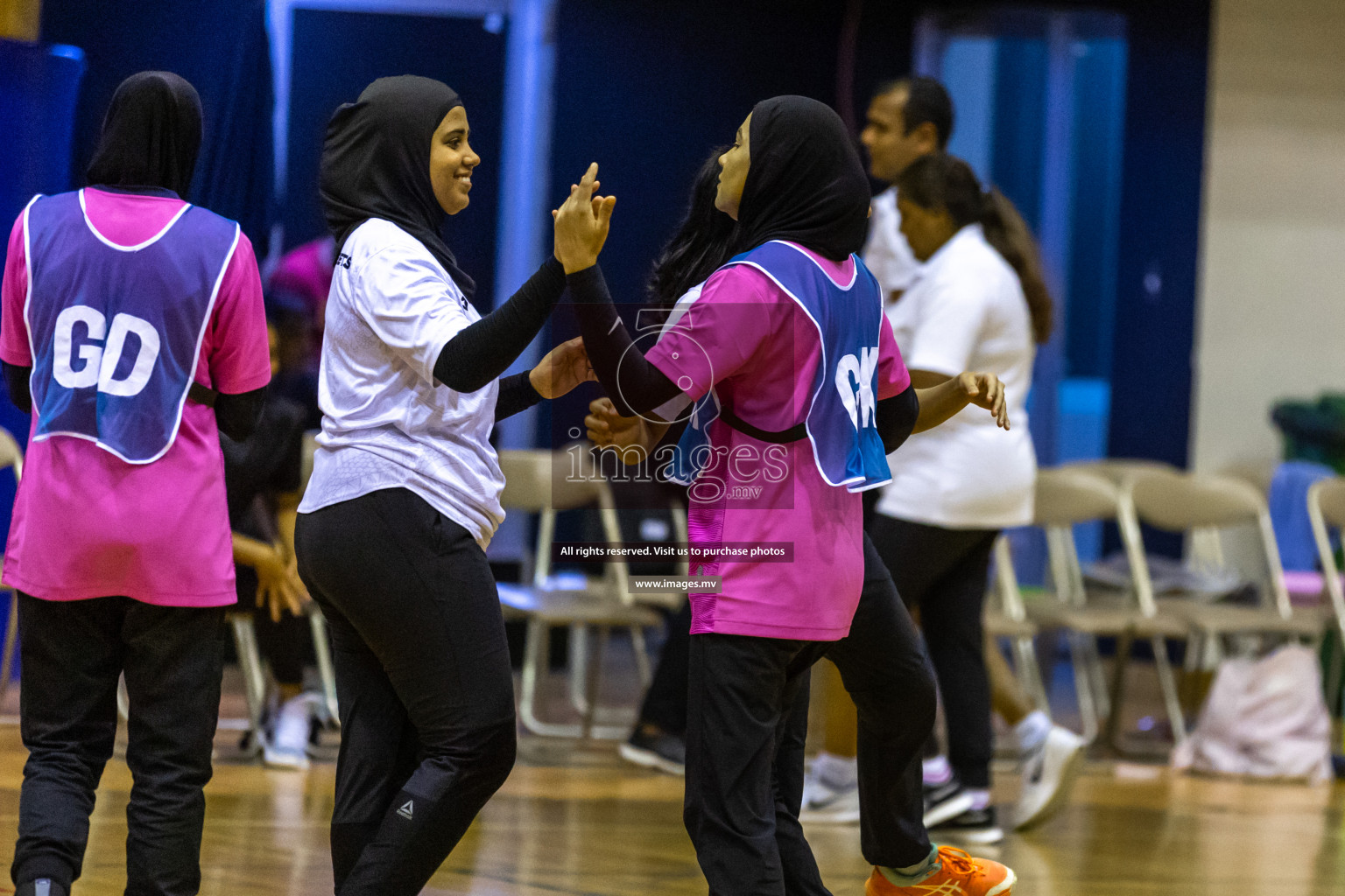 Sports Club Shining Star vs Club Green Streets in the Milo National Netball Tournament 2022 on 17 July 2022, held in Social Center, Male', Maldives. Photographer: Hassan Simah / Images.mv