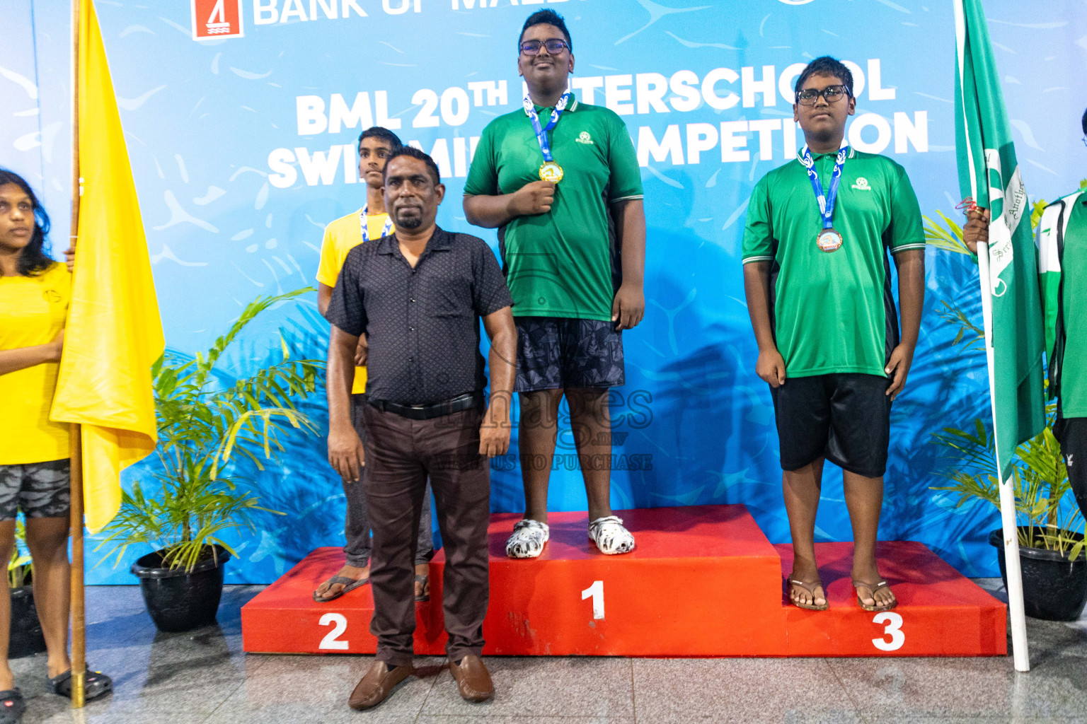 Day 4 of 20th Inter-school Swimming Competition 2024 held in Hulhumale', Maldives on Tuesday, 15th October 2024. Photos: Ismail Thoriq / images.mv