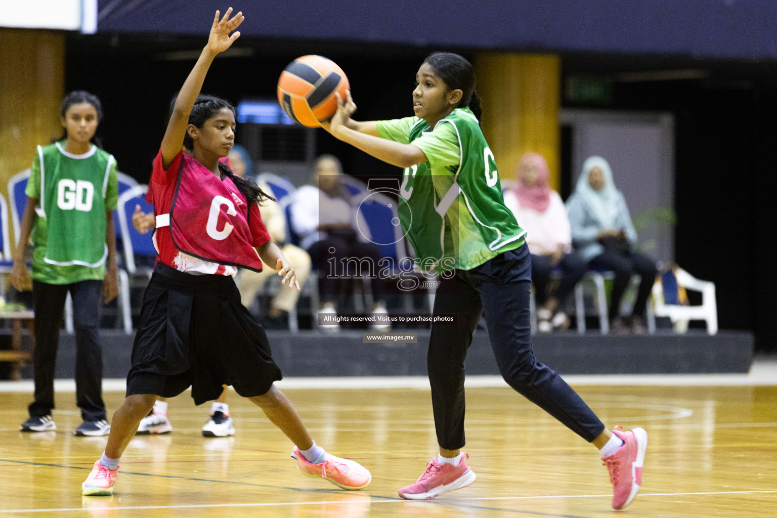 Day 10 of 24th Interschool Netball Tournament 2023 was held in Social Center, Male', Maldives on 5th November 2023. Photos: Nausham Waheed / images.mv