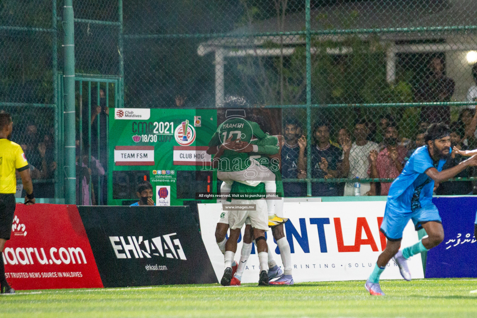 Team FSM vs Club HDC in the Quarter Finals of Club Maldives 2021 held at Hulhumale;, on 12th December 2021 Photos: Nasam / images.mv