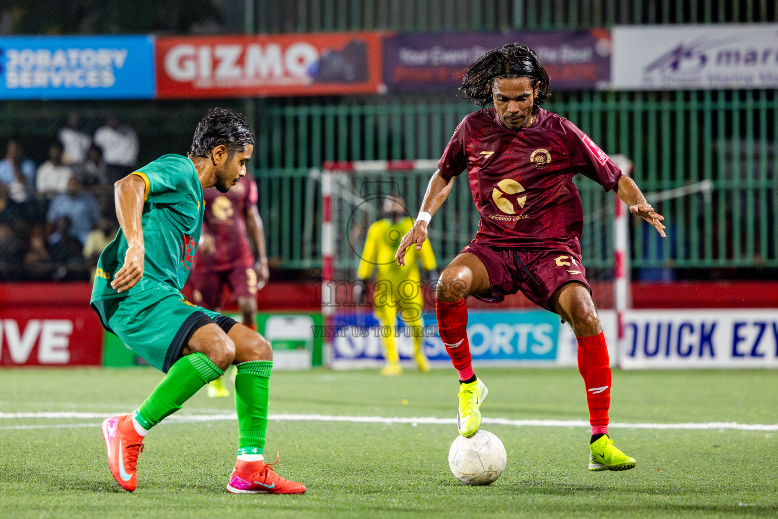 V Keyodhoo vs Adh Mandhoo in Zone round Day 27 of Golden Futsal Challenge 2025 was held on Friday , 31st January 2025, in Hulhumale', Maldives. Photos: Nausham Waheed / images.mv