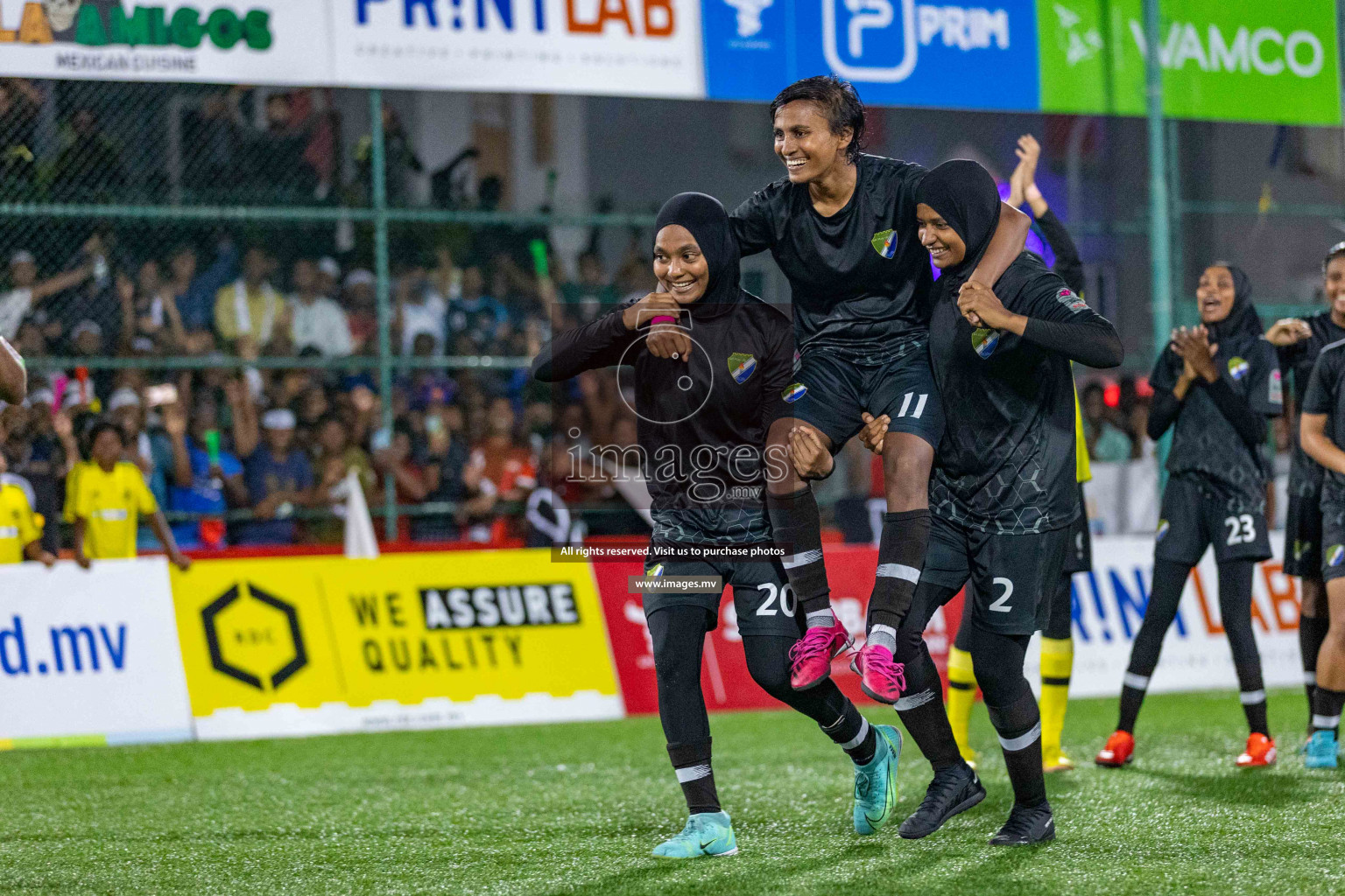 Eighteen Thirty Women's Futsal Fiesta 2022 - Finals - MPL vs DSC MPL vs DSC in the Finals of Eighteen Thirty Women's Futsal Fiesta 2022 was held in Hulhumale', Maldives on Thursday, 3rd November 2022. Photos: Ismail Thoriq / images.mv