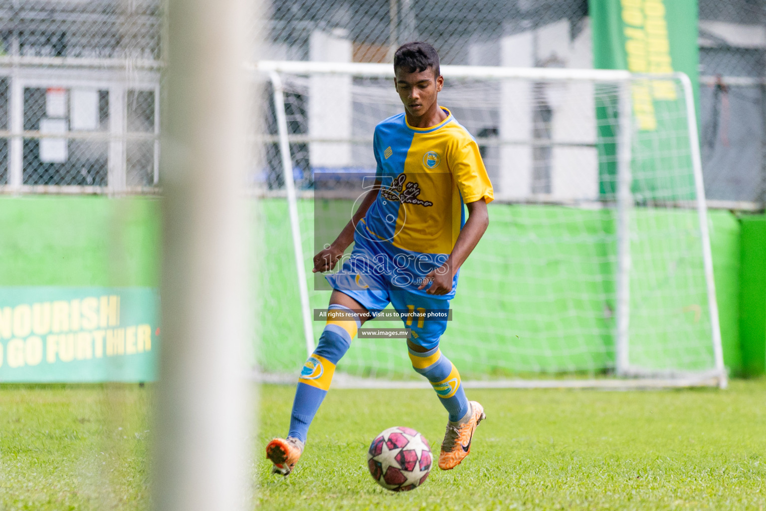 Day 1 of MILO Academy Championship 2023 (u14) was held in Henveyru Stadium Male', Maldives on 3rd November 2023. Photos: Nausham Waheed / images.mv