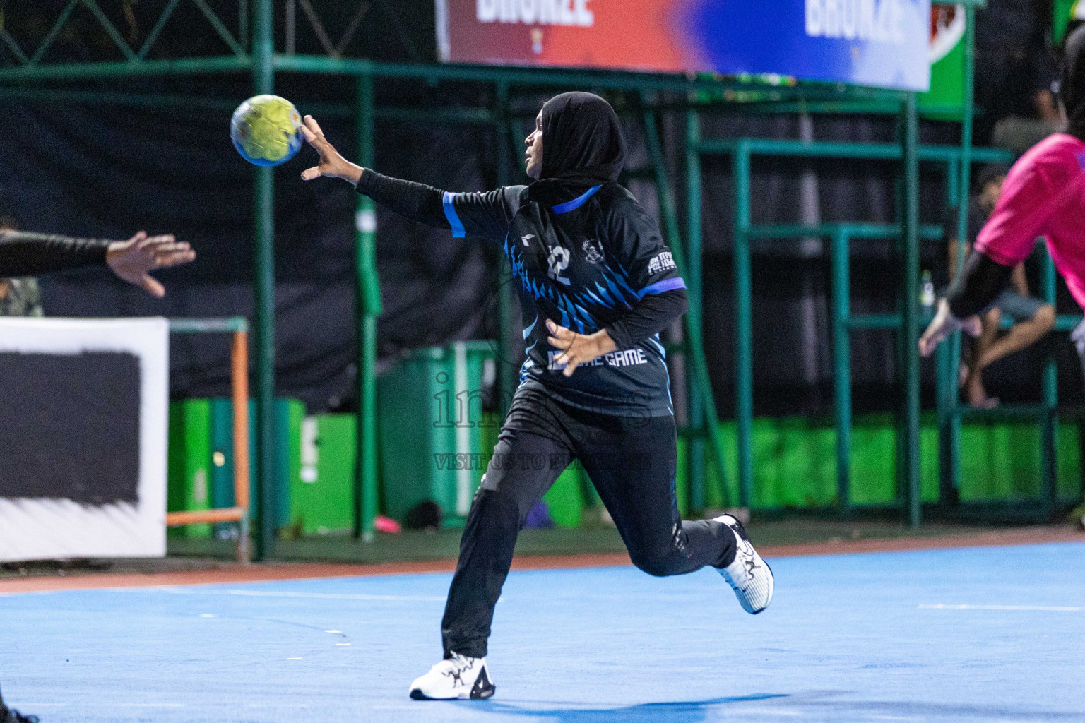 Day 18 of 10th National Handball Tournament 2023, held in Handball ground, Male', Maldives on Sunday, 17th December 2023 Photos: Nausham Waheed/ Images.mv