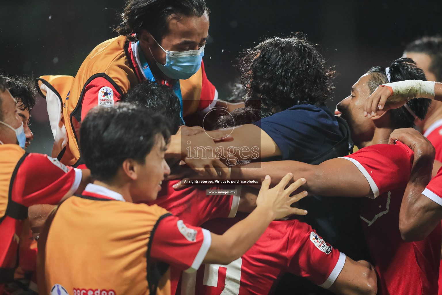 Nepal vs Sri Lanka in SAFF Championship 2021 held on 4th October 2021 in Galolhu National Stadium, Male', Maldives