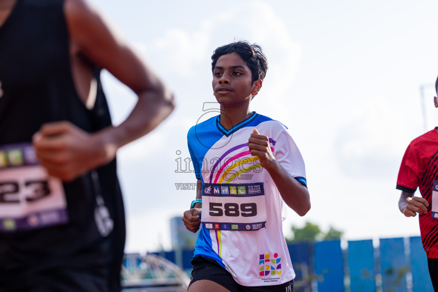 Day 3 of MWSC Interschool Athletics Championships 2024 held in Hulhumale Running Track, Hulhumale, Maldives on Monday, 11th November 2024. Photos by: Nausham Waheed / Images.mv