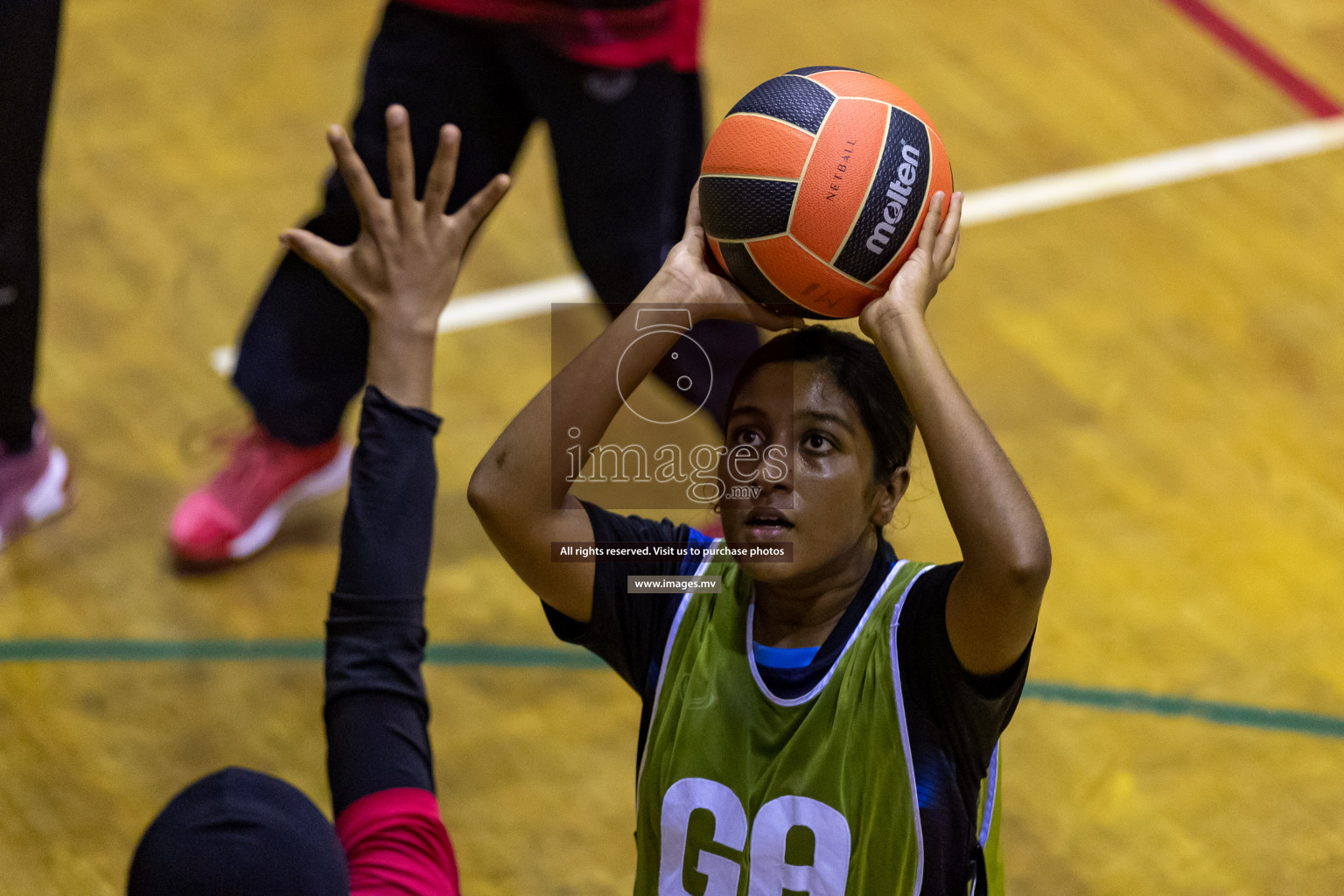 Lorenzo Sports Club vs Youth United Sports Club in the Milo National Netball Tournament 2022 on 20 July 2022, held in Social Center, Male', Maldives. Photographer: Hassan Simah / Images.mv