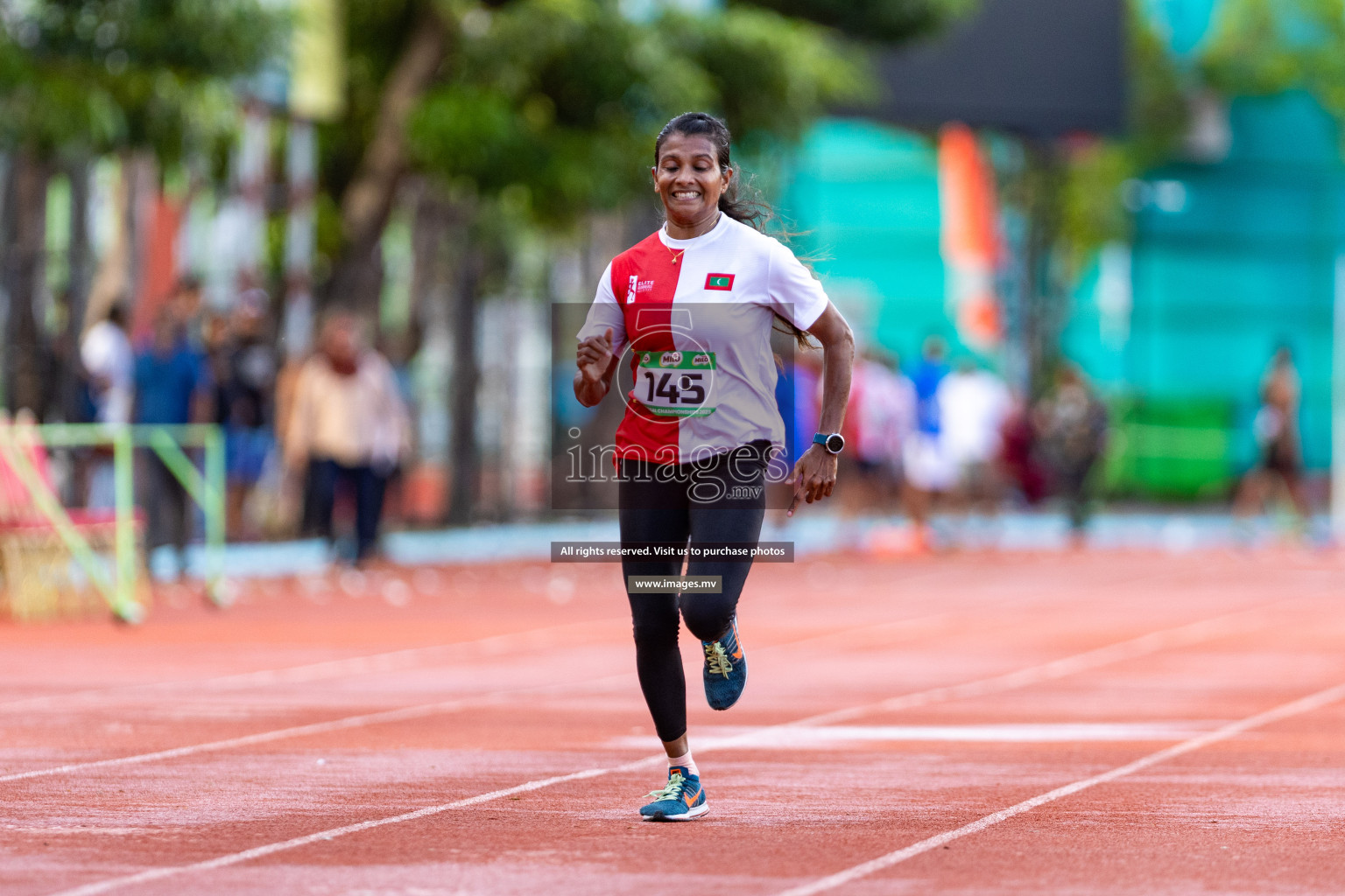 Day 1 of National Athletics Championship 2023 was held in Ekuveni Track at Male', Maldives on Thursday 23rd November 2023. Photos: Nausham Waheed / images.mv